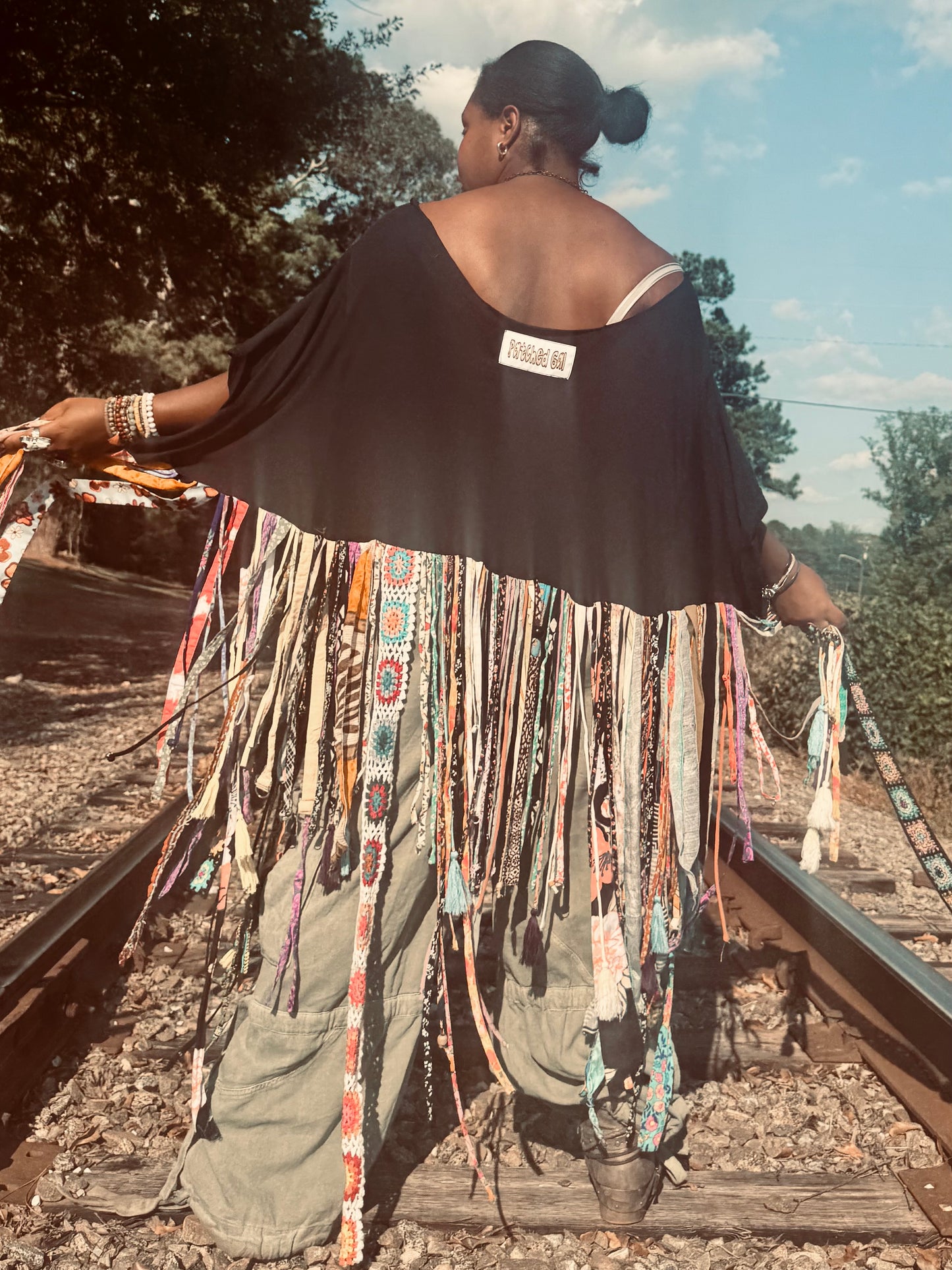 Extra Large-5XL Vintage Fringe Poncho