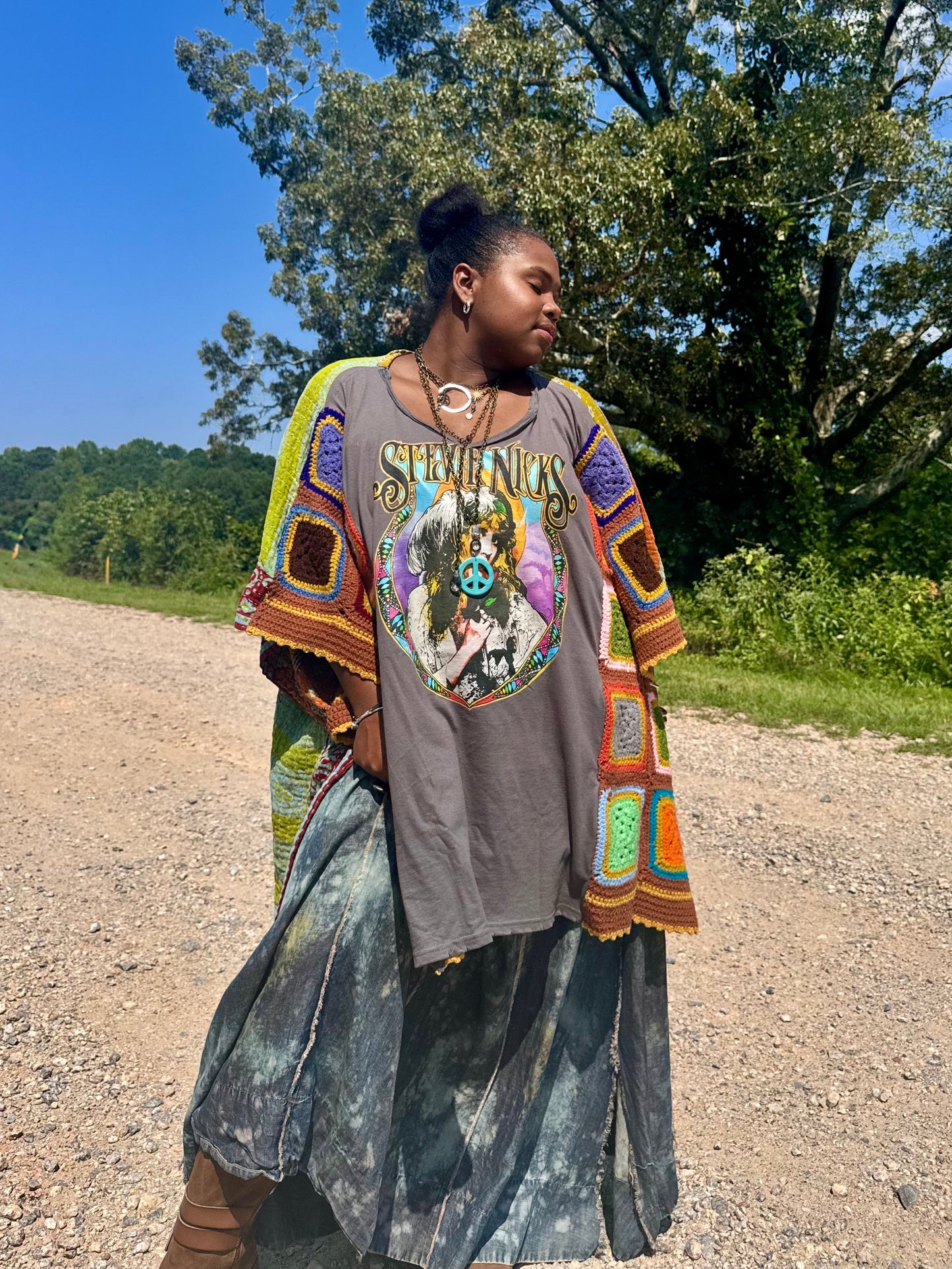 Extra Large-5XL Stevie Nicks Kimono Tee