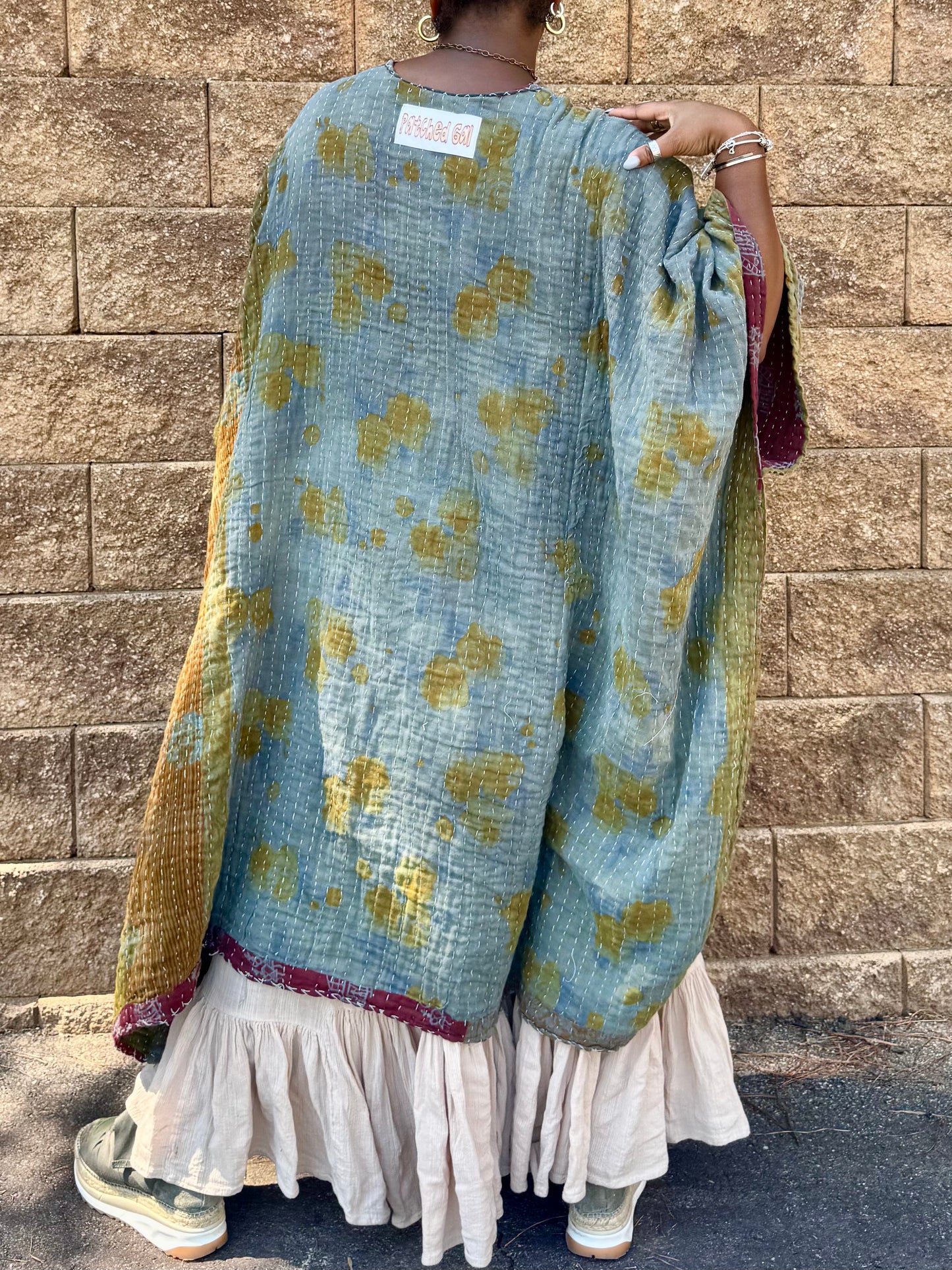 Small-4XL Giraffe Kimono Tee