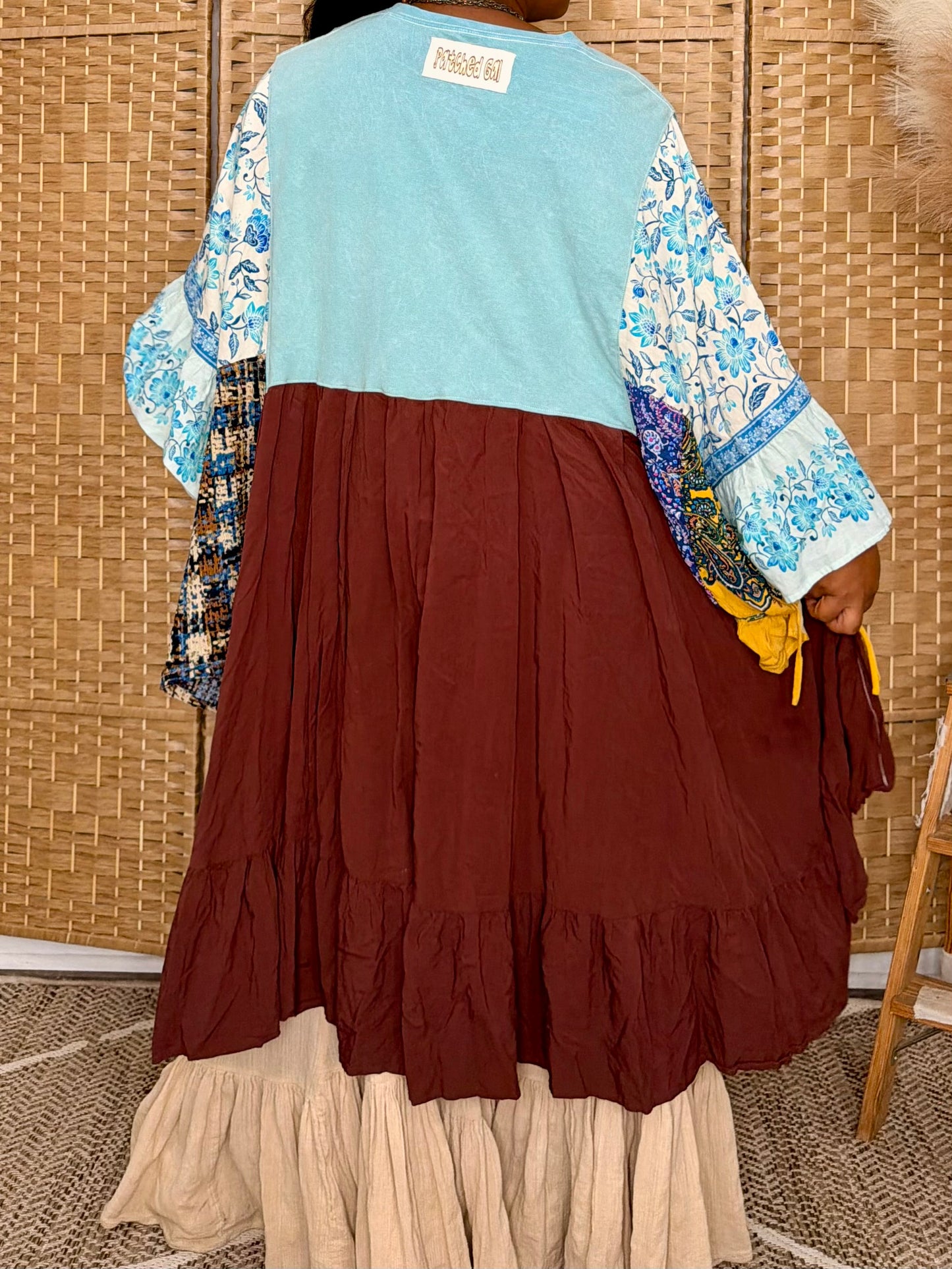 Small-2XL Be The Change Kaftan Poncho