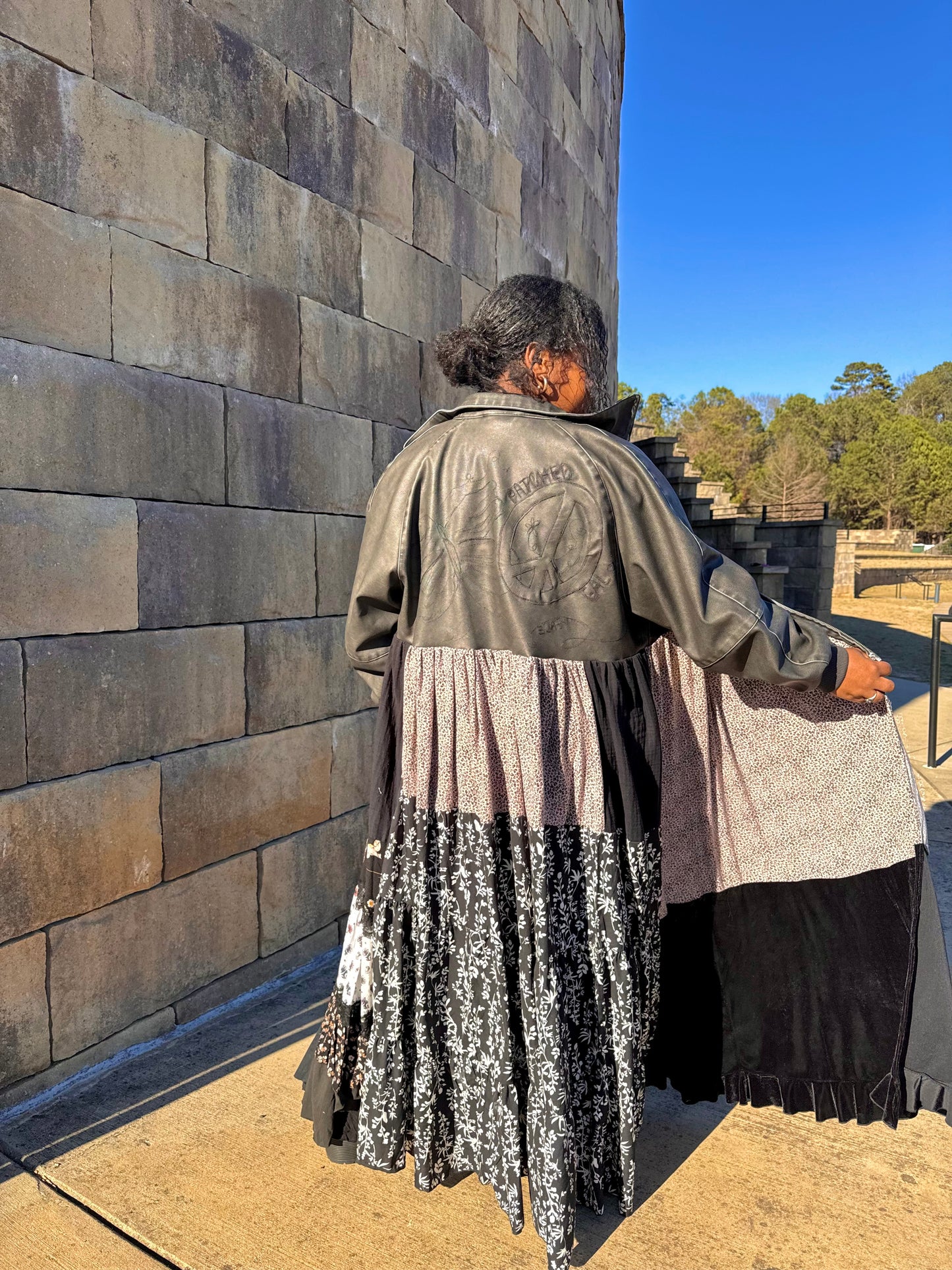 Small-1XL Upcycled Peace Duster