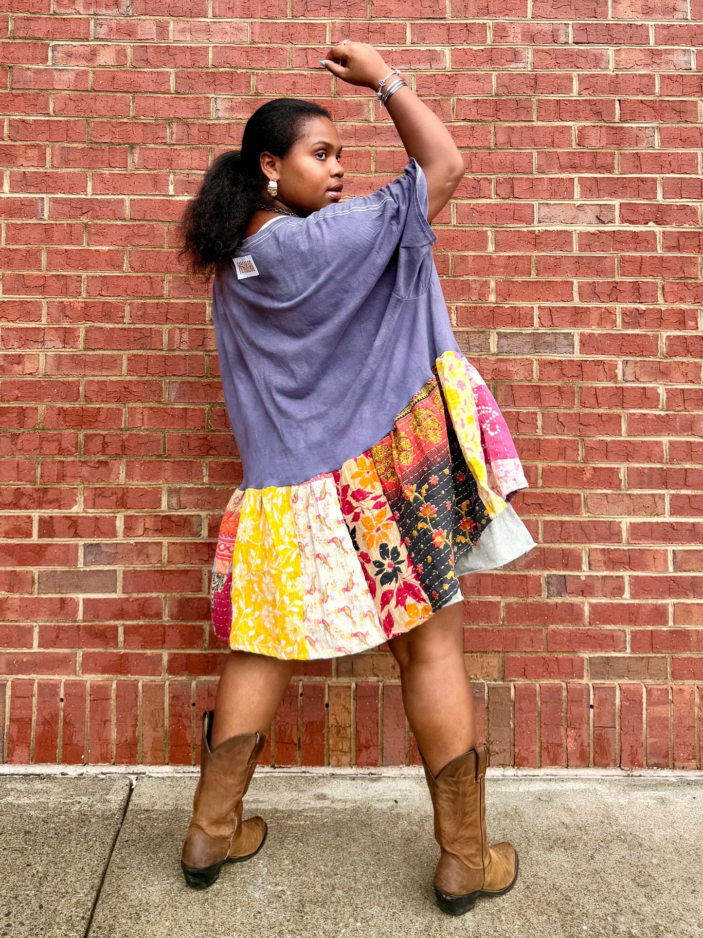 2XL-5XL Kantha Midi Tee