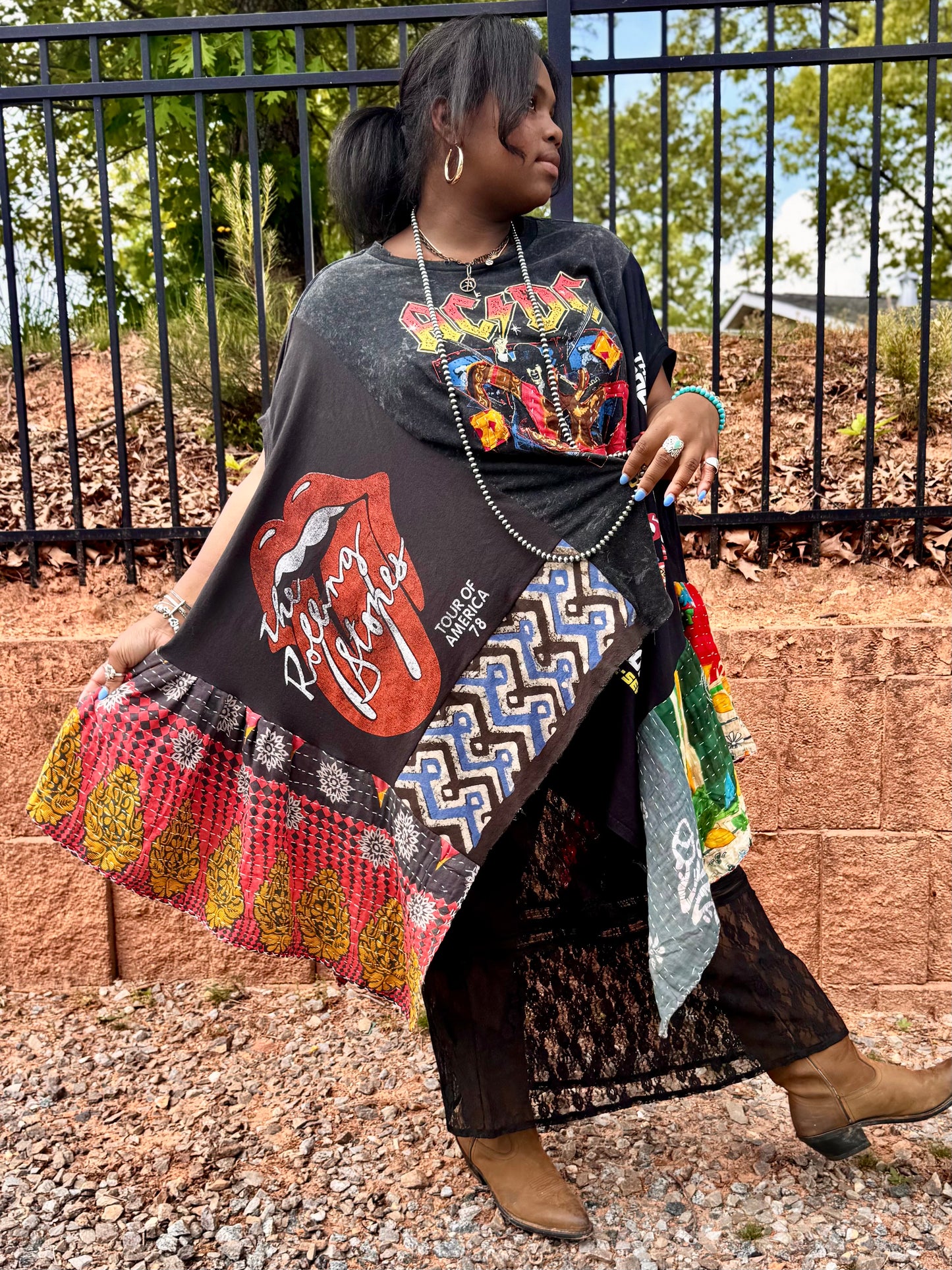 Medium-3XL ACDC/Rolling Stones Trio Tee