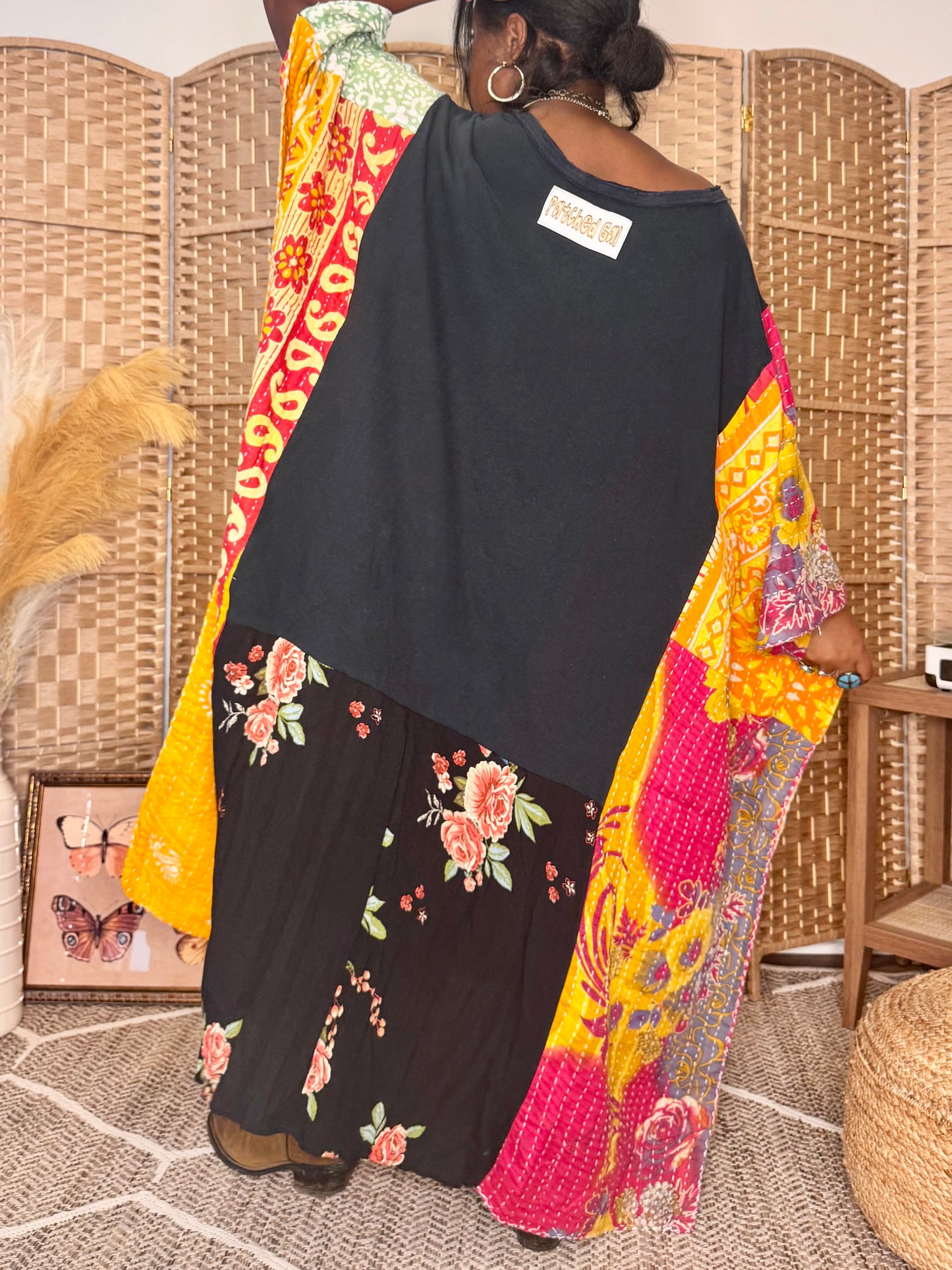 Large-3XL Elvis Pressley Kaftan Maxi Dress