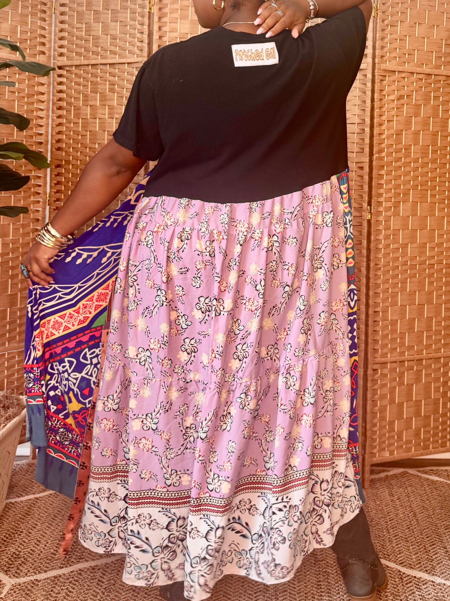 Medium-2XL Purple Rain Maxi Tee