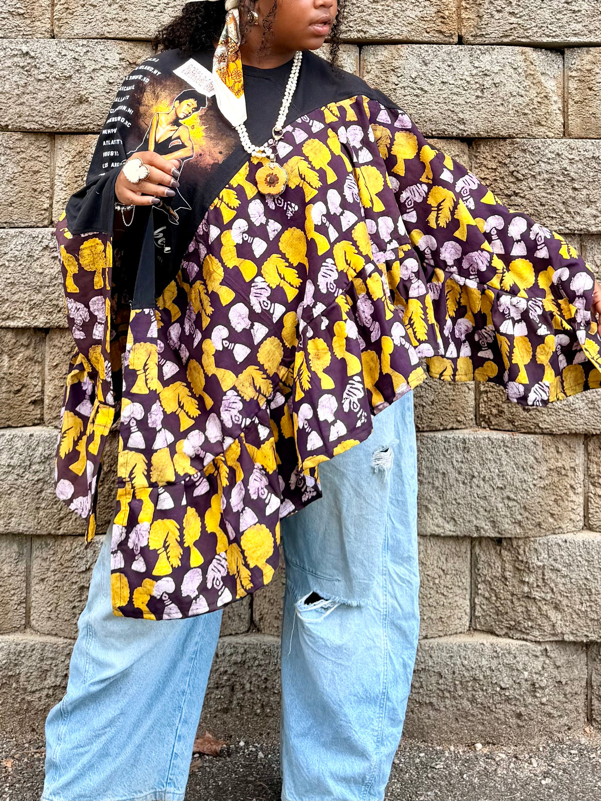 Small-2XL Anita Baker Kaftan Poncho