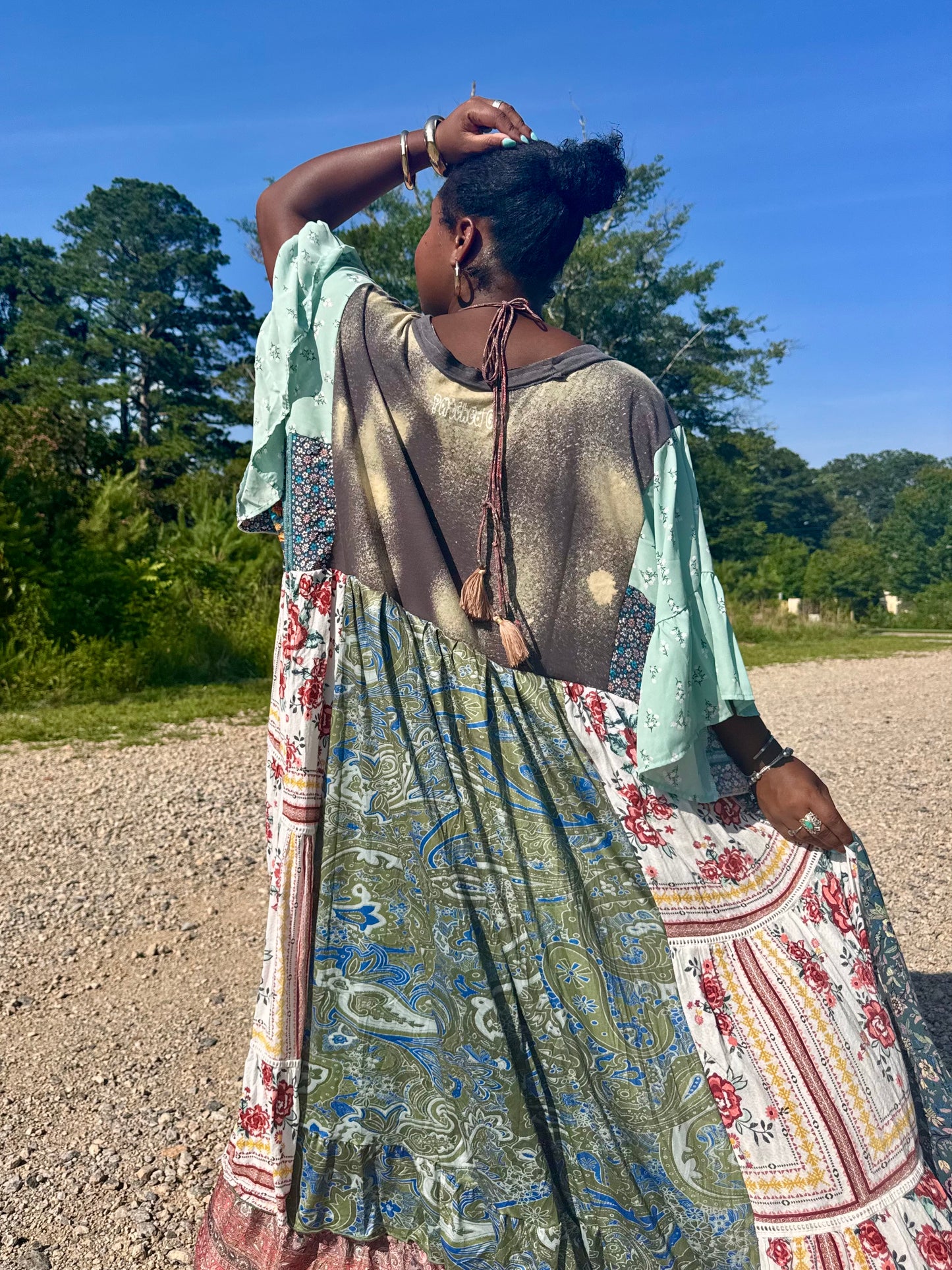 1XL-4XL Led Zeppelin Kaftan Maxi Tee