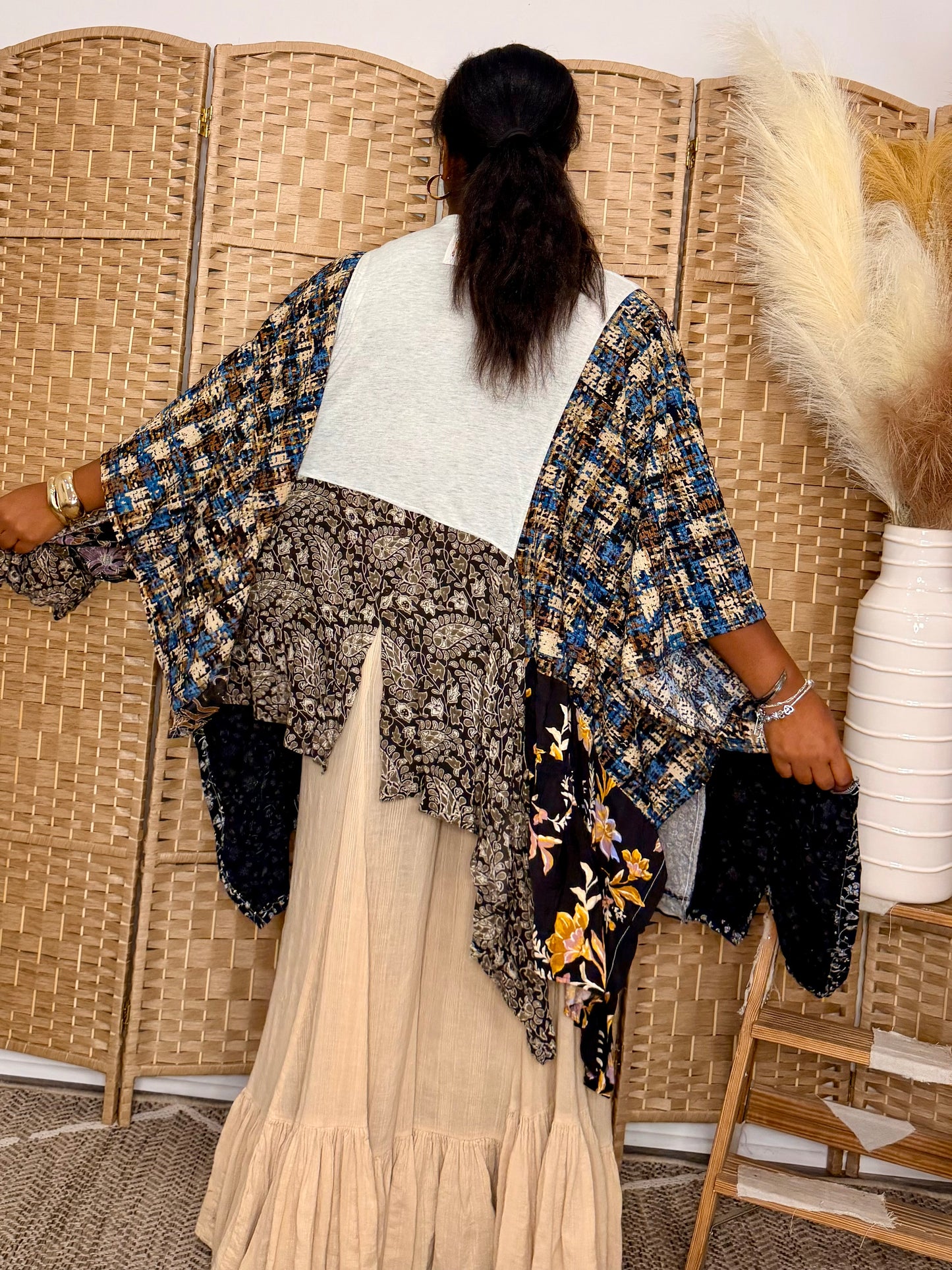 Small-2XL Johnny Cash Kaftan Poncho