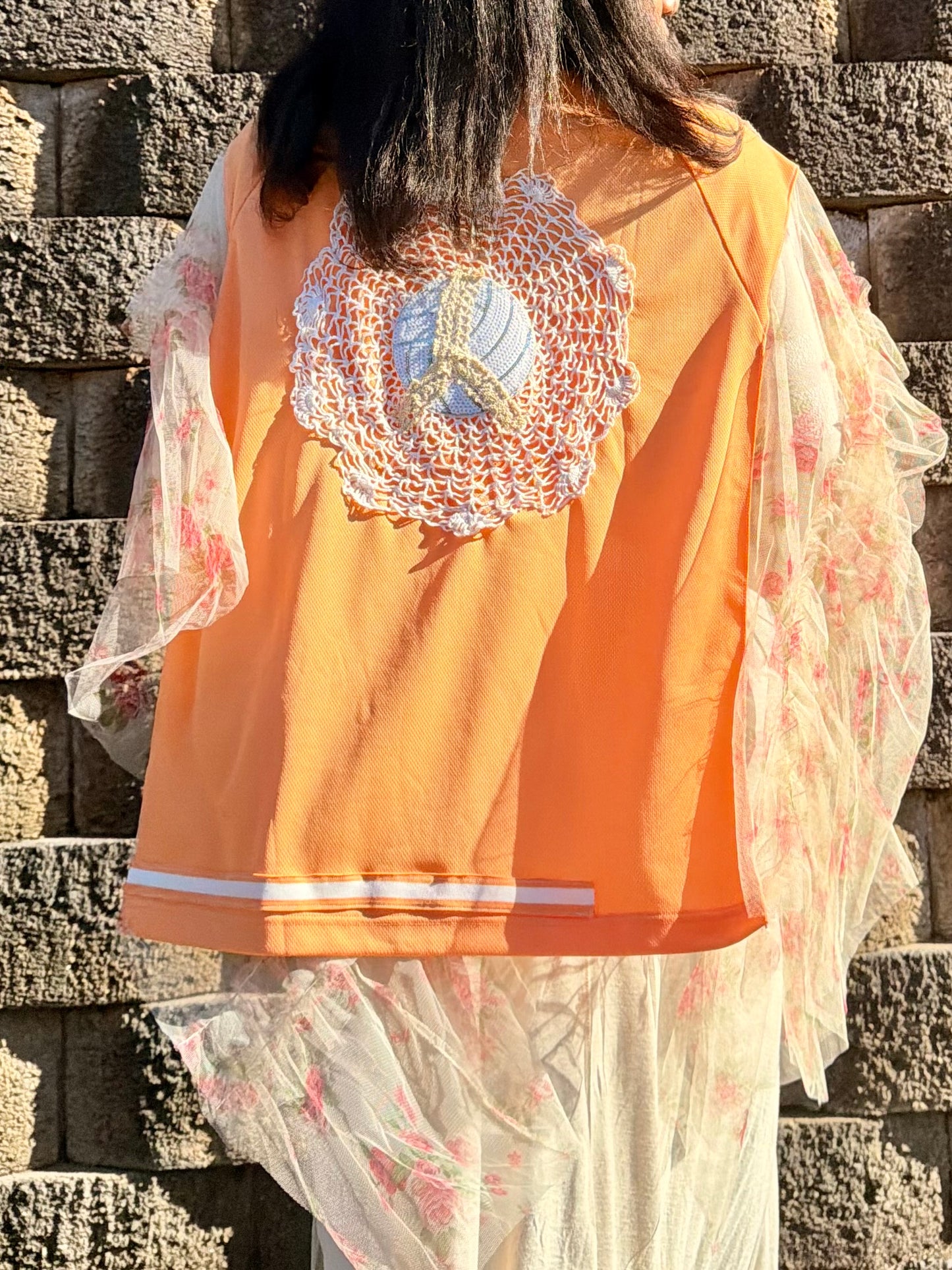 XXS-2XL Patched Gal University #1 Kaftan Poncho