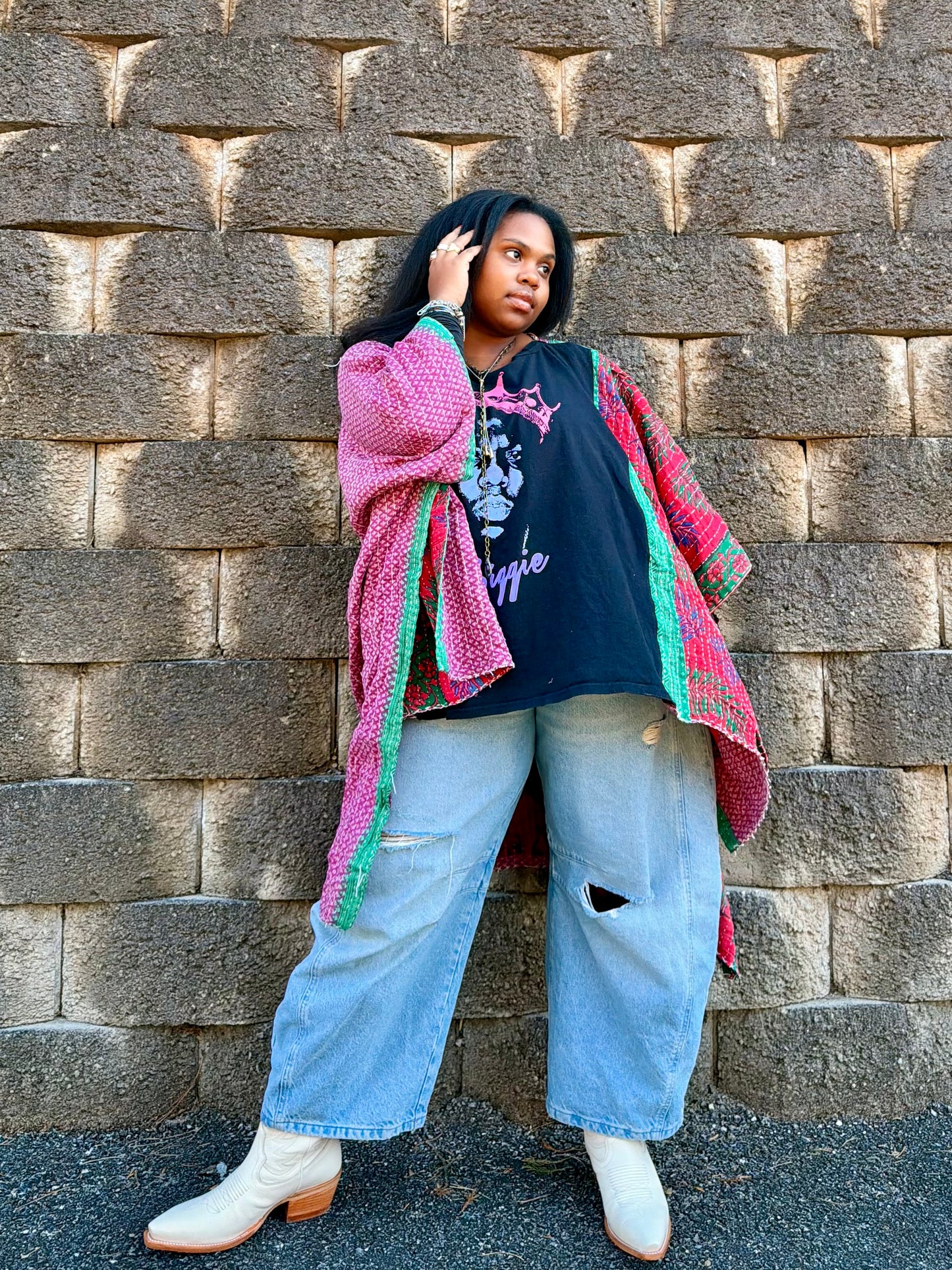 Small-2XL Biggie Kimono Tee