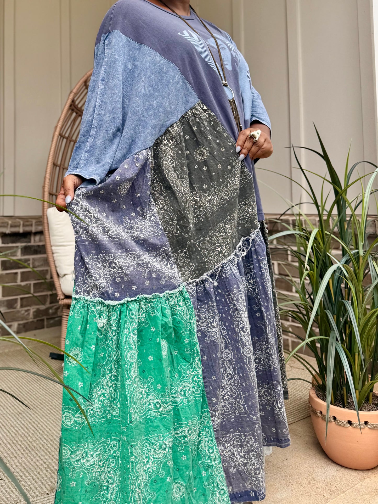 Large-3XL Prince Kaftan Poncho