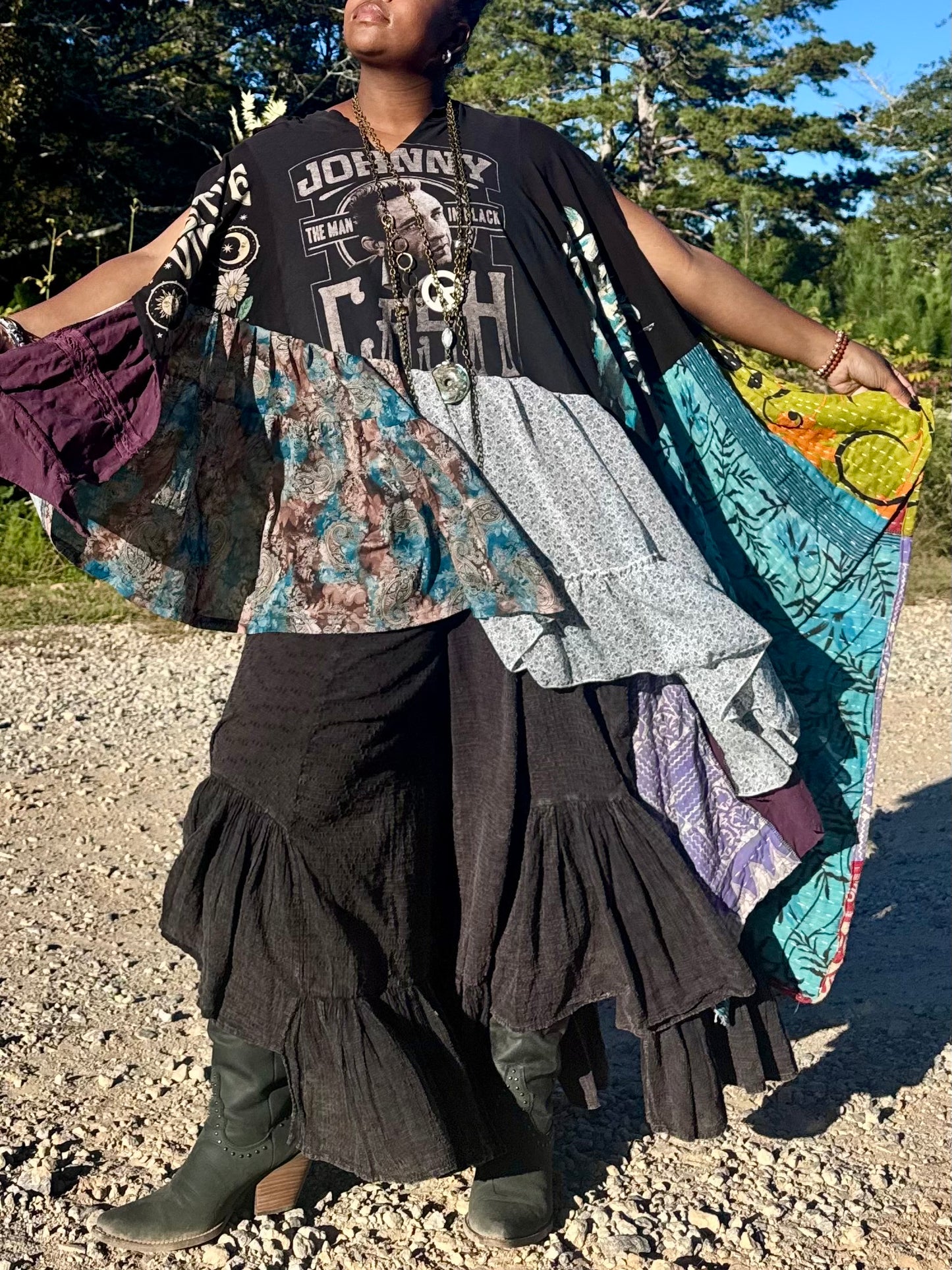 Small-2XL Johnny Cash/ Panic At The Disco Trio Tee