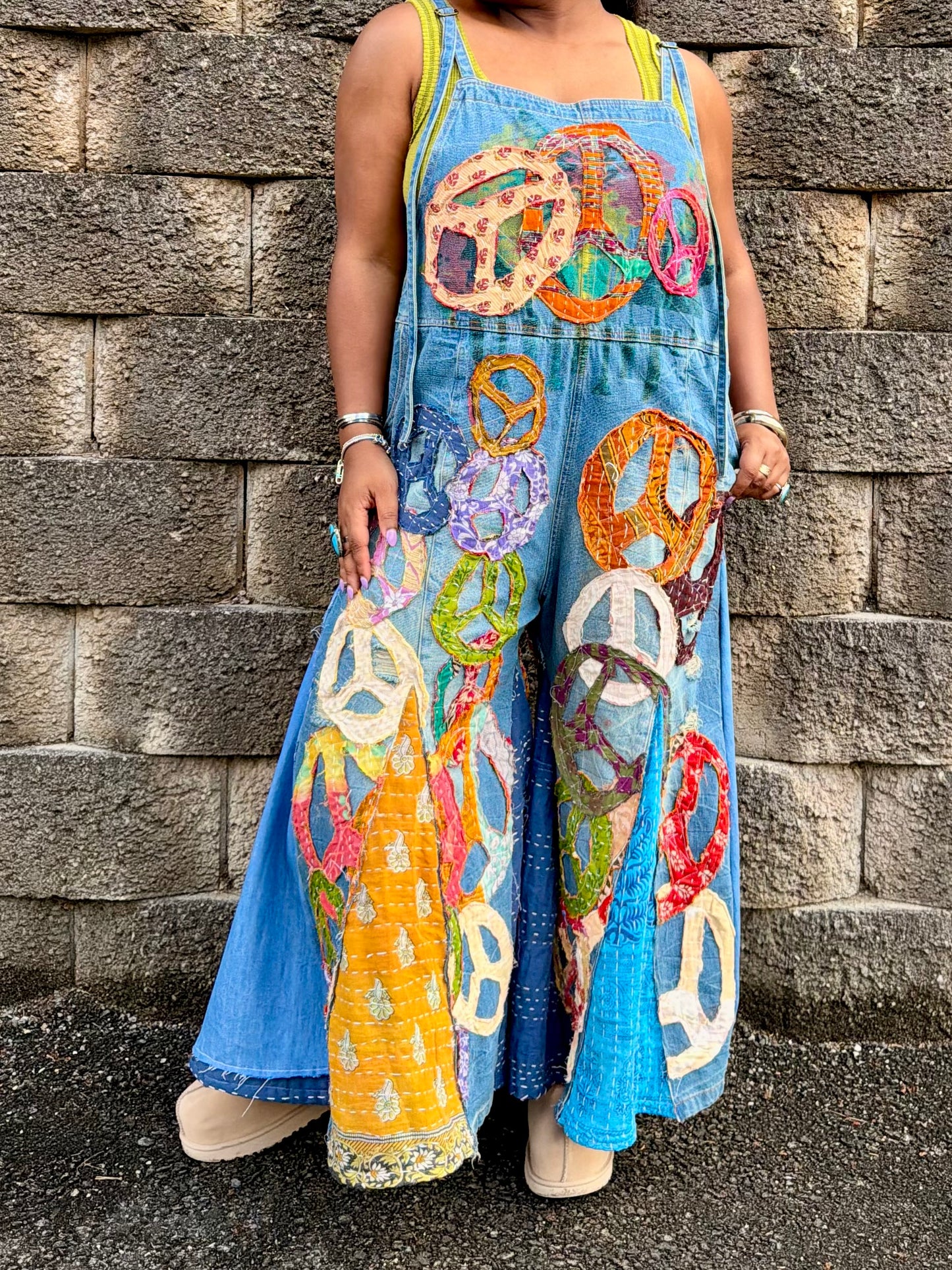 Small-Extra Large Peace Overalls