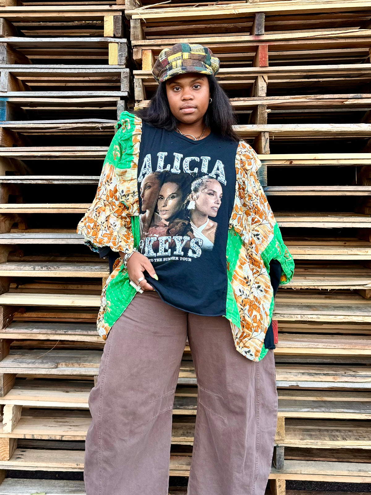 XXS-Extra Large Alicia Keys Ruffle Tee