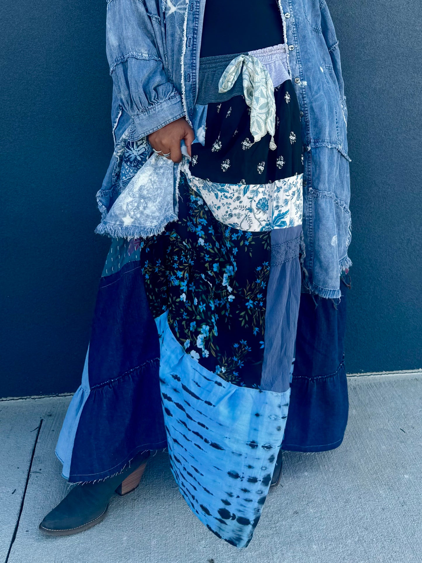 Extra Large- 5XL Denim Luxury Sweatskirt