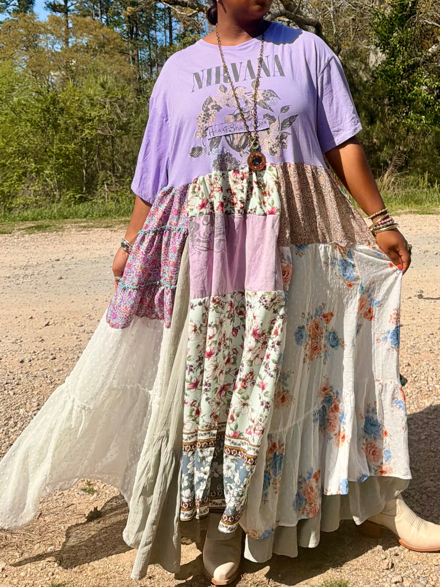 Large-3XL Nirvana Maxi Tee