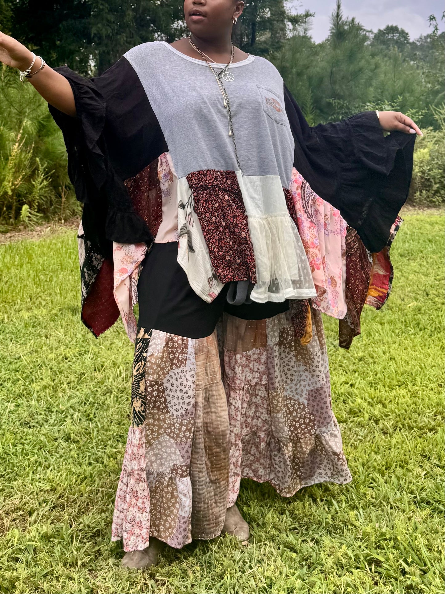 Large-5XL Harley Davidson Kaftan Poncho