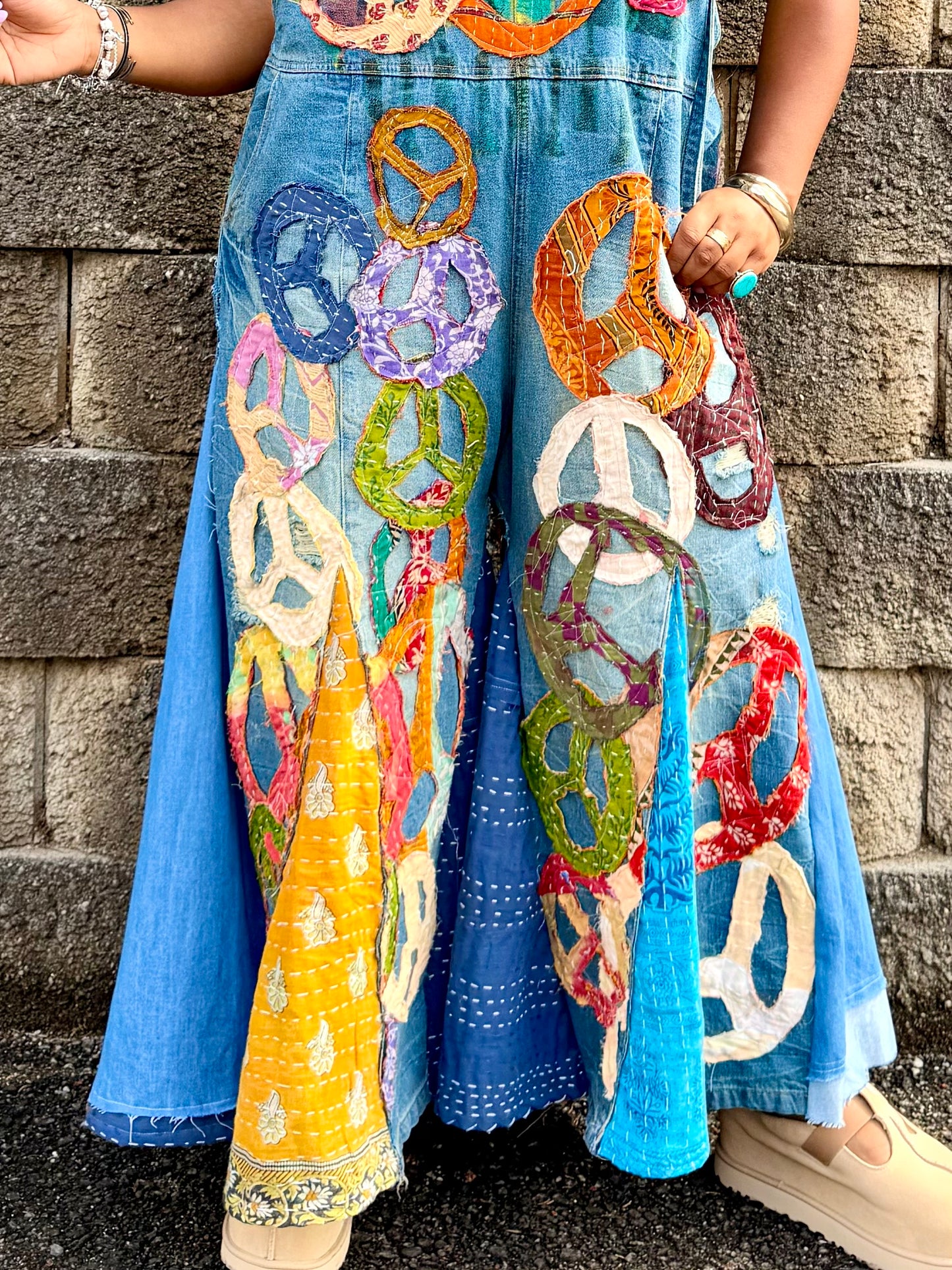 Small-Extra Large Peace Overalls
