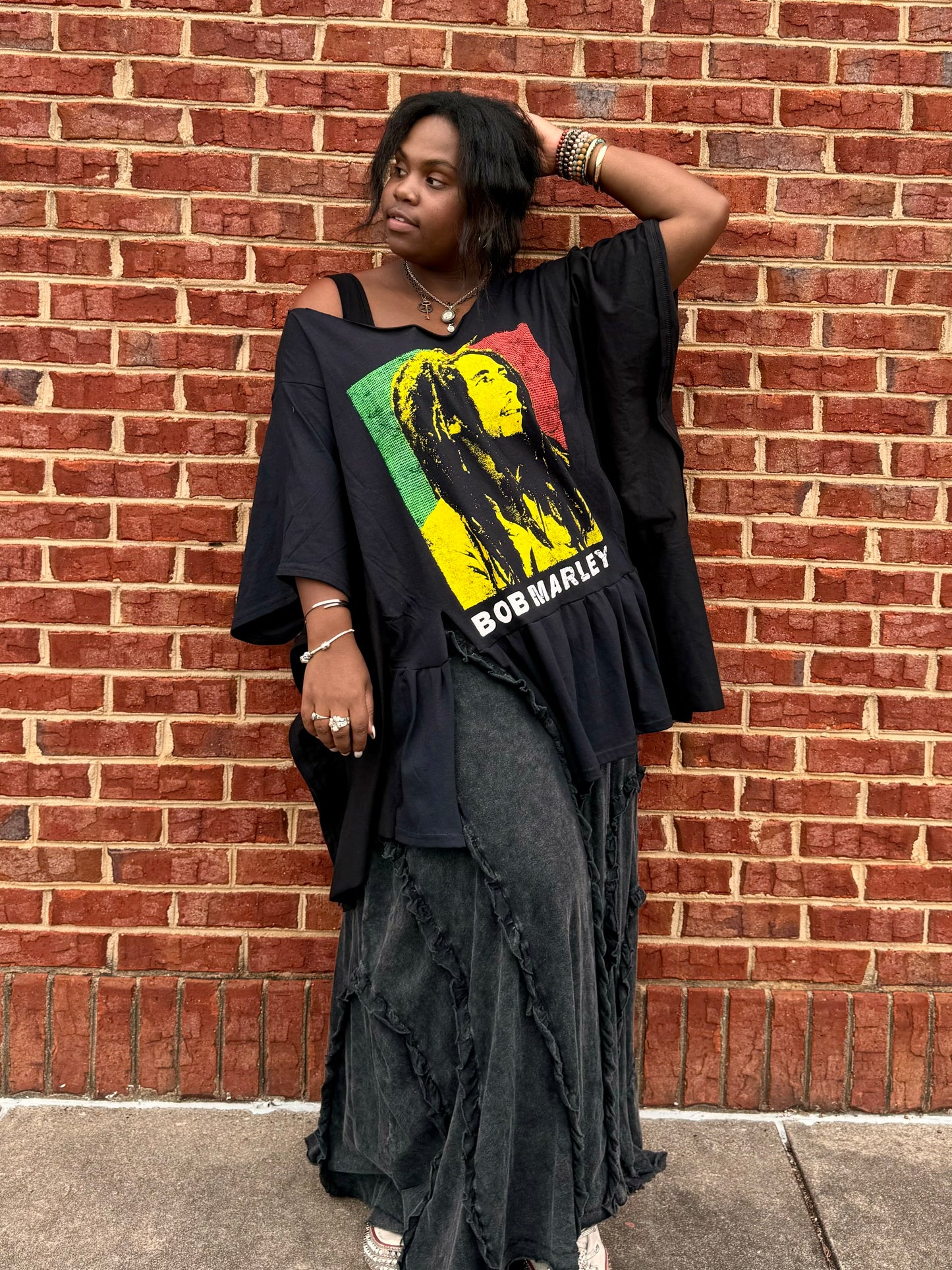 Medium-4XL Bob Marley Kaftan Poncho