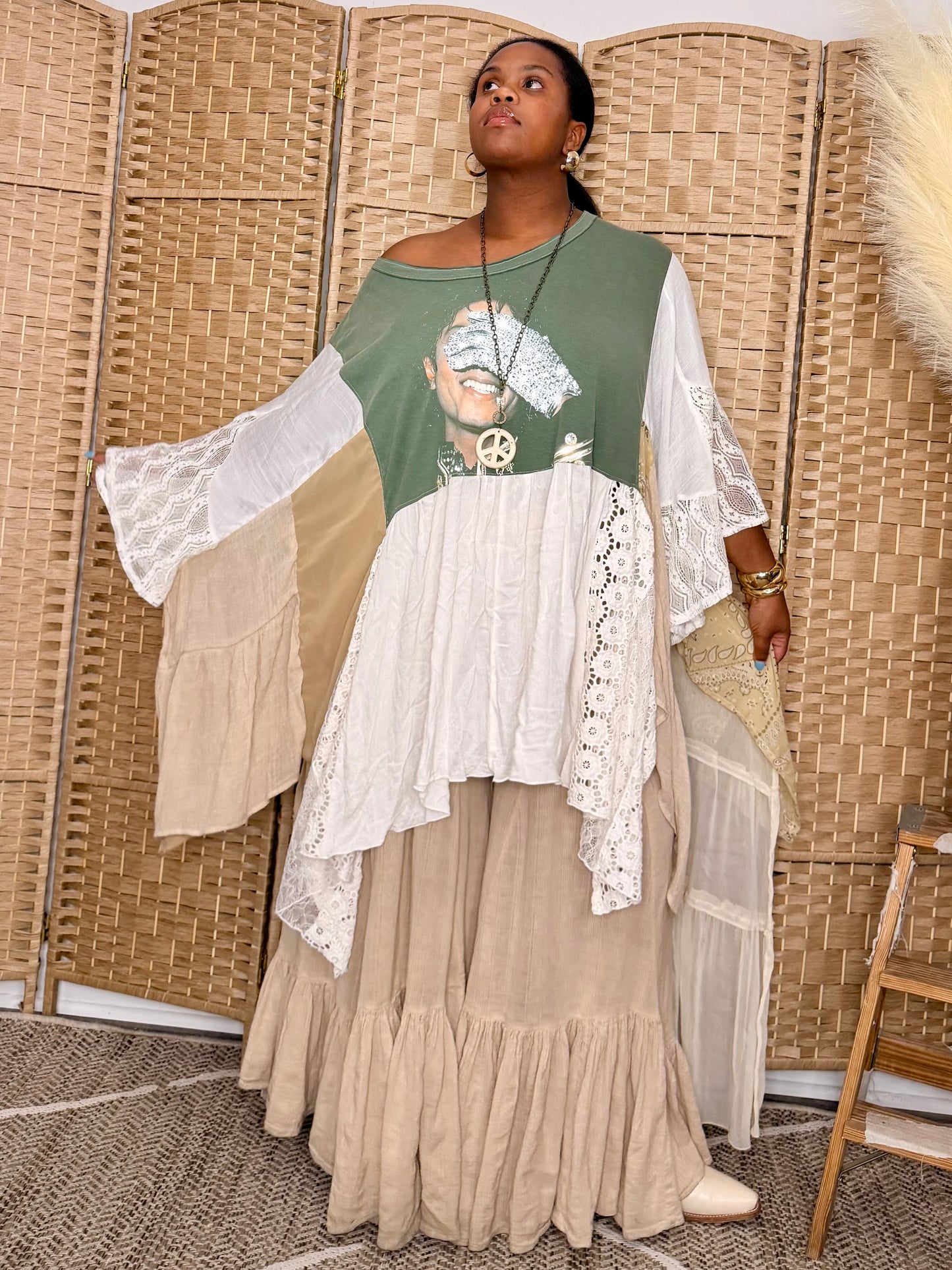 Large -5XL Michael Jackson Kaftan Poncho