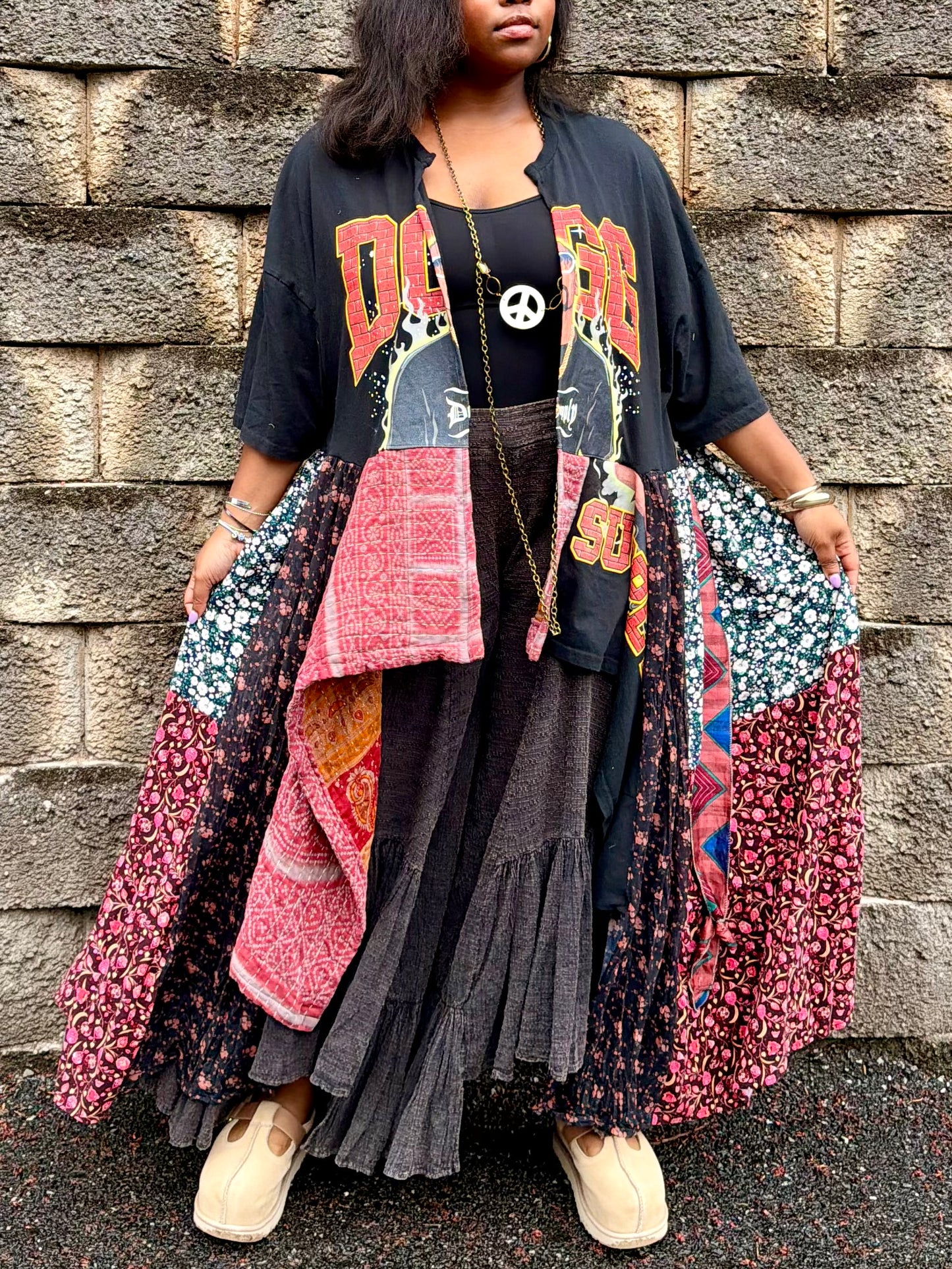 Large-3XL Snoop Dogg Maxi Tee Duster
