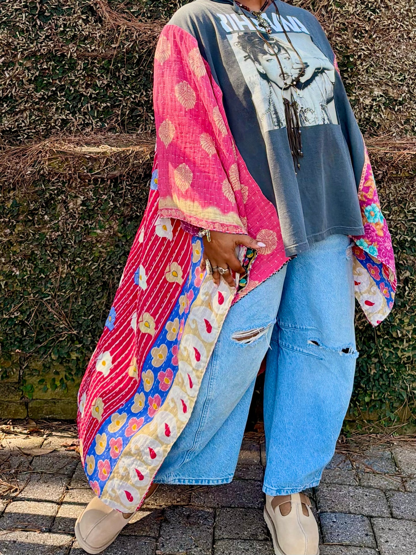 Small-3XL Rihanna Kimono Tee