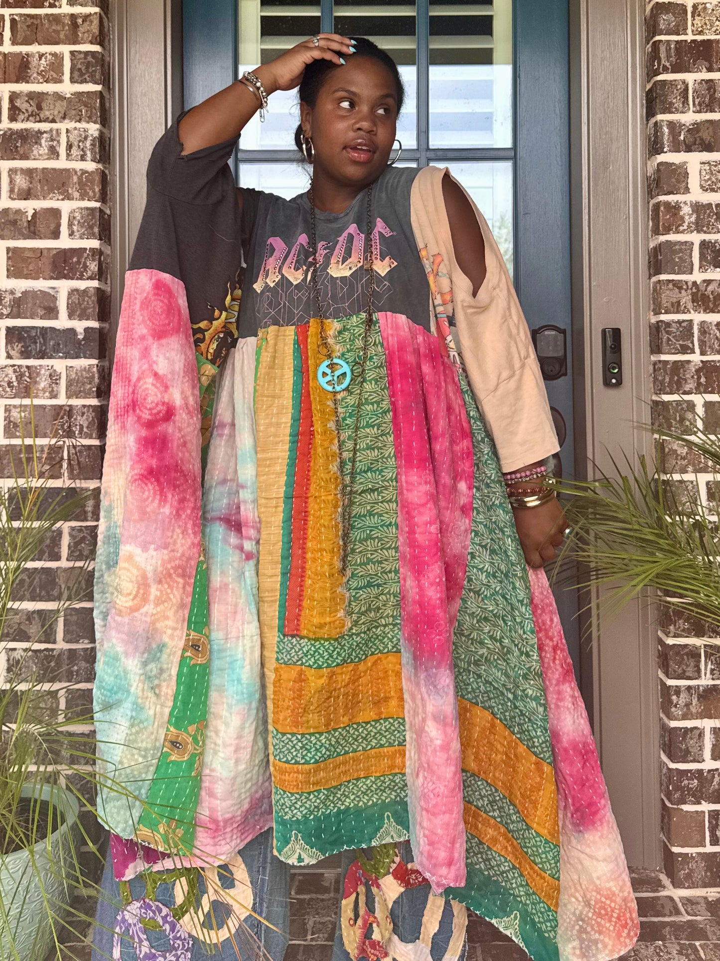 Large-6XL ACDC/Guns N Roses/ Sublime Trio Dress