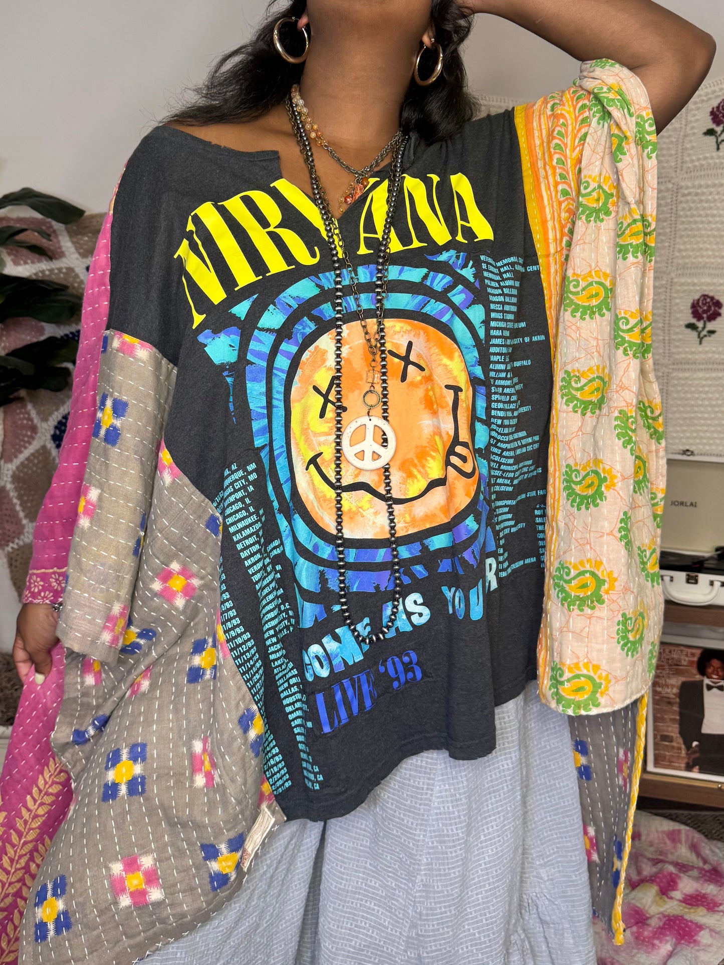 Medium-4XL Nirvana Kimono Tee