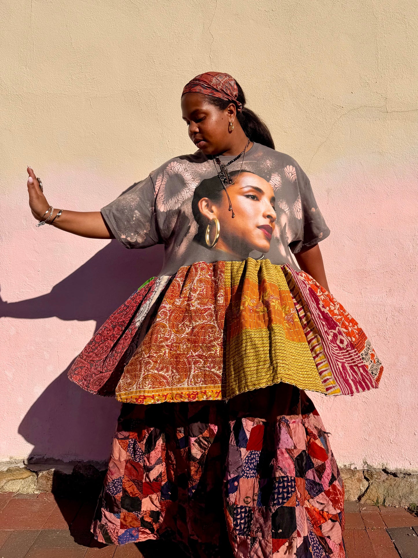 Large-3XL Sade Midi Tee