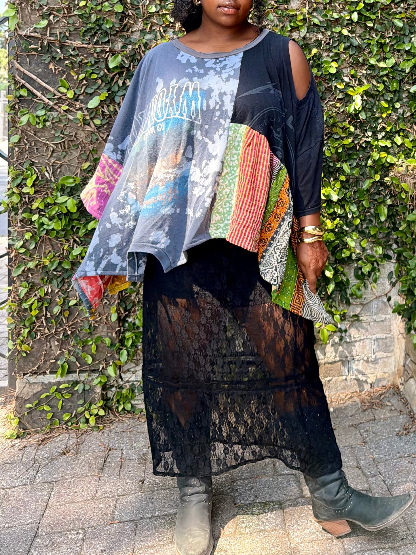 XXS-Extra Large Metallica/Wyoming Split Tee