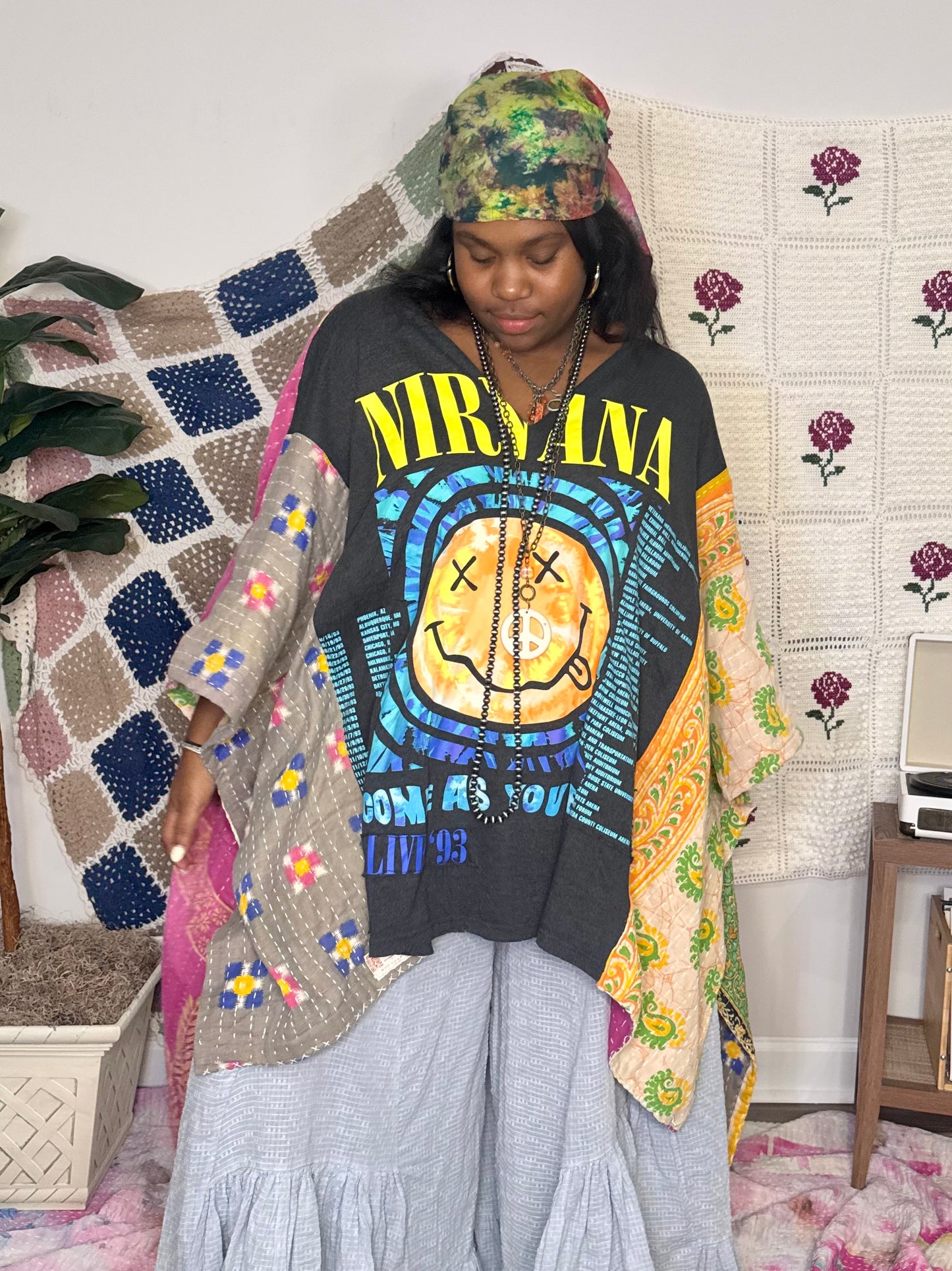 Medium-4XL Nirvana Kimono Tee
