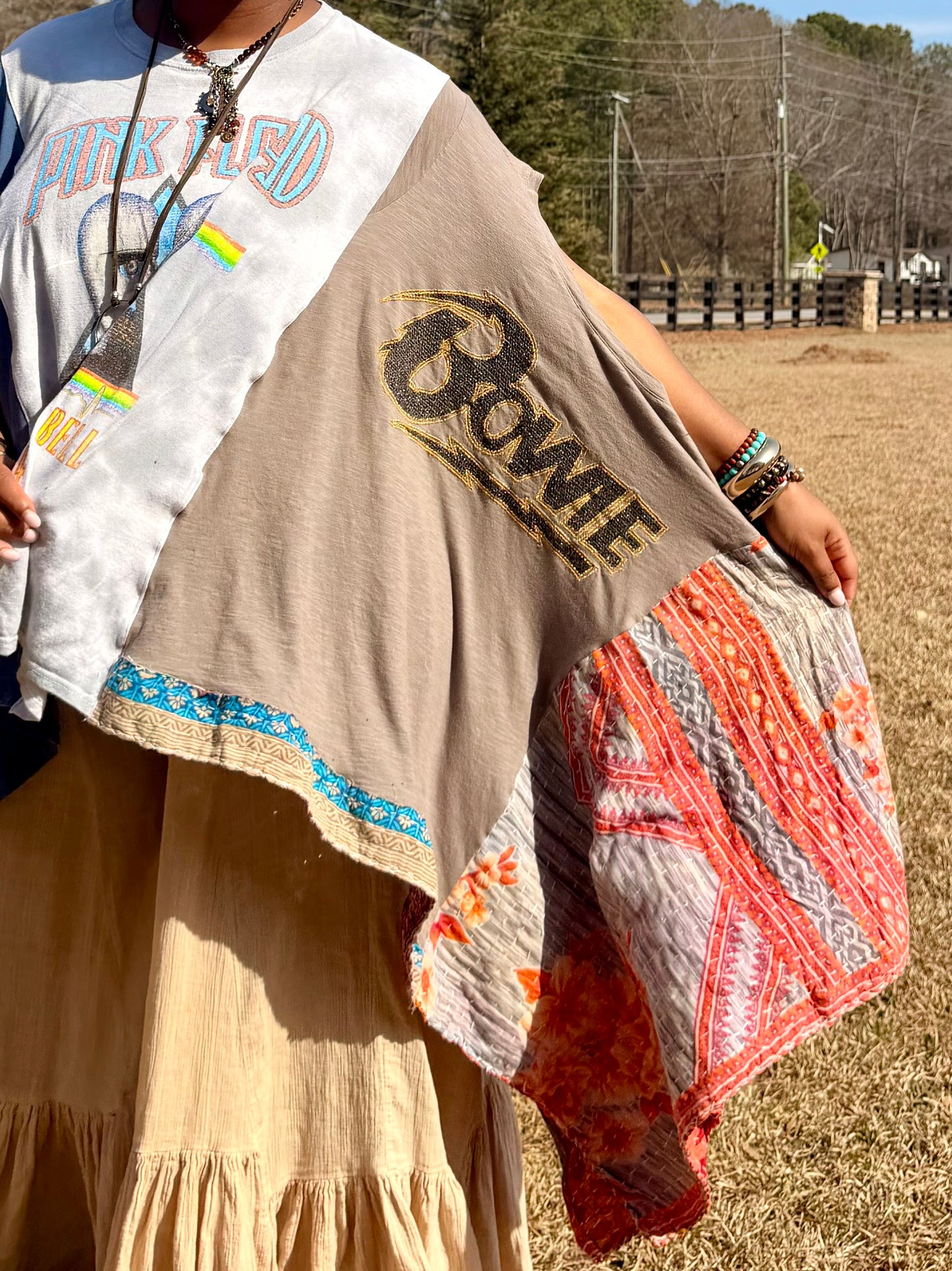 Small-3XL Pink Floyd/Bowie/World Tour Trio Tee