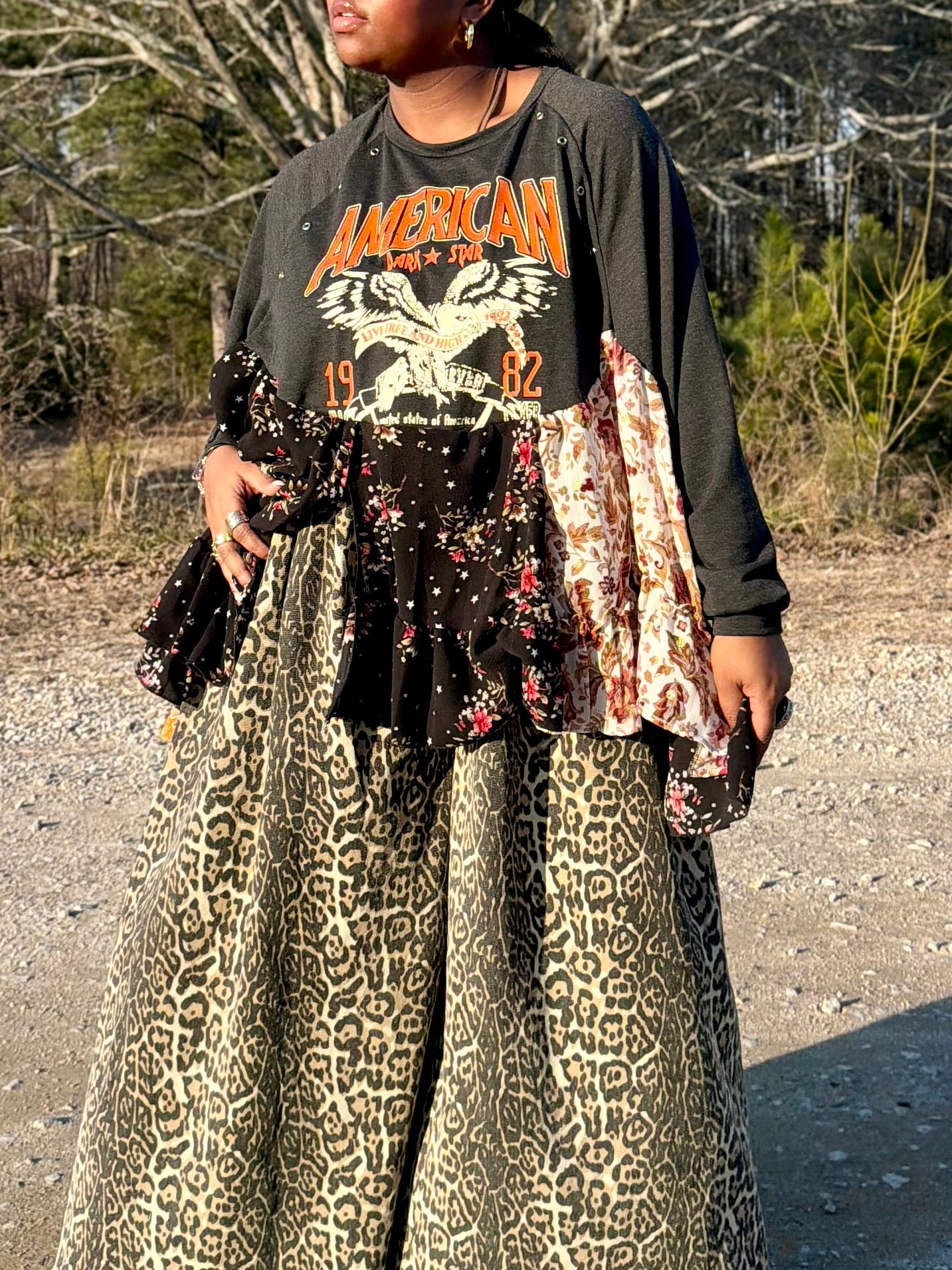 XXS-Extra Large American Midi Swing Tee