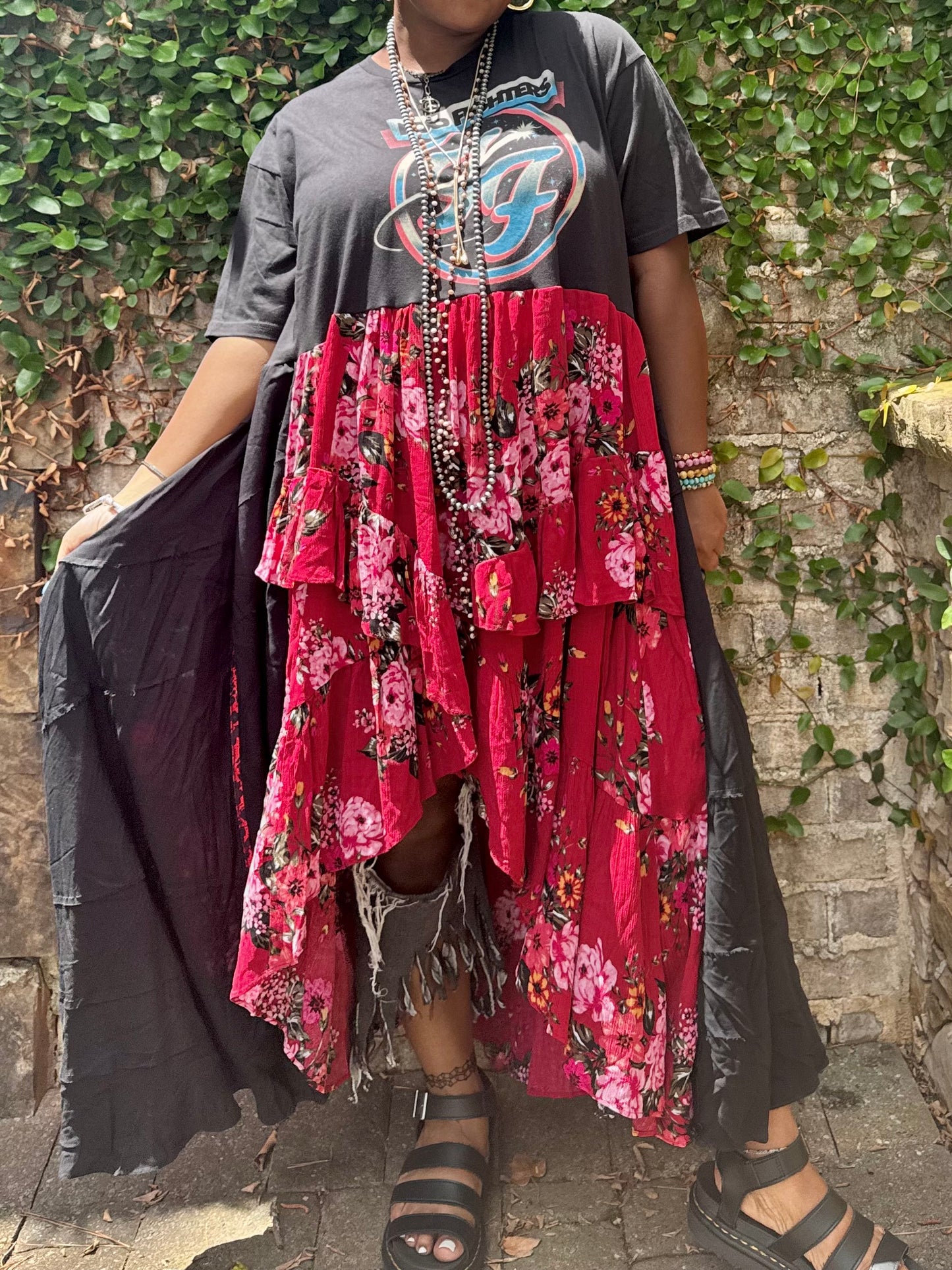 Medium-2XL Foo Fighters Maxi Dress