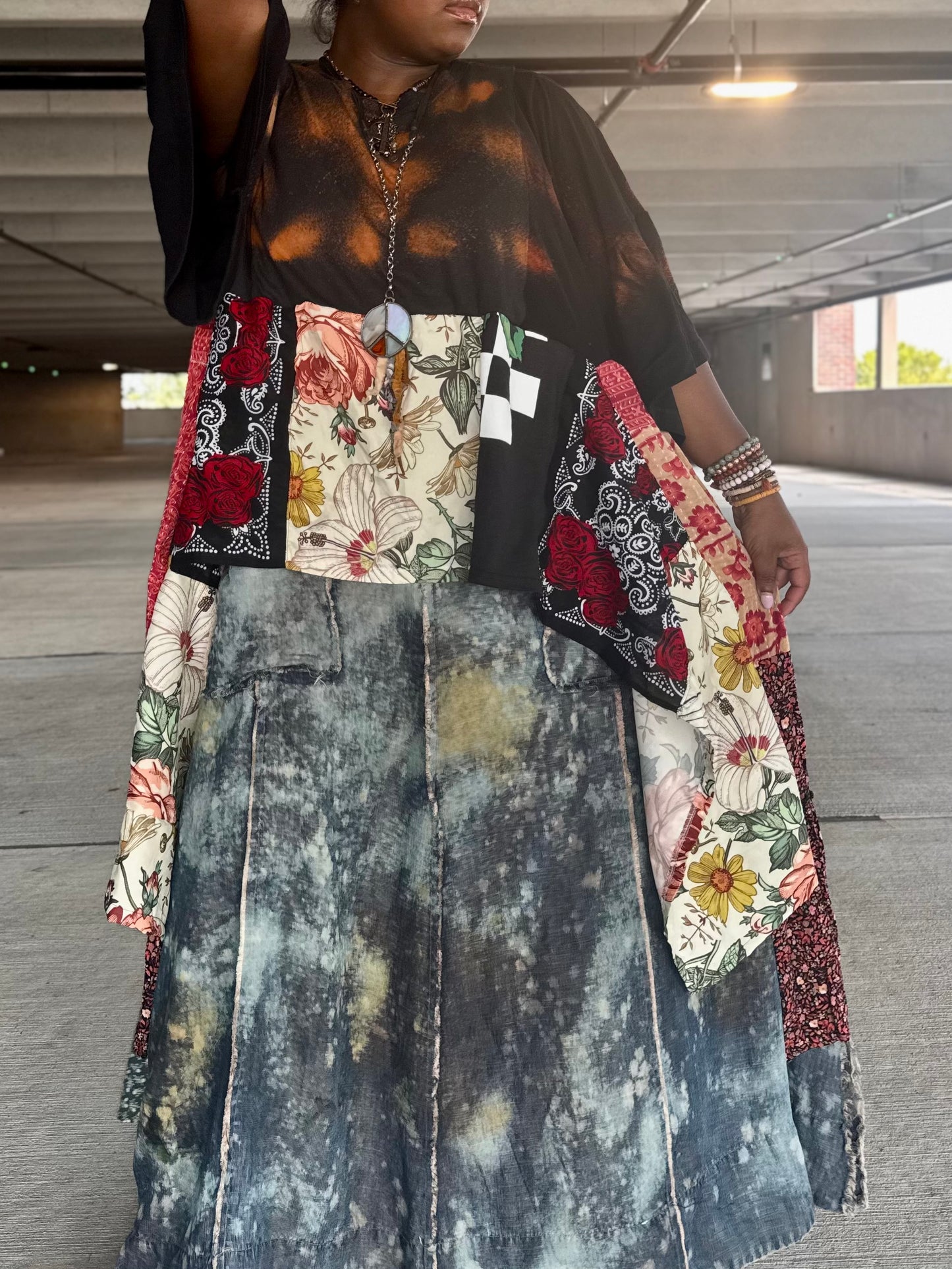 Extra Small-1XL Rose Maxi Tee