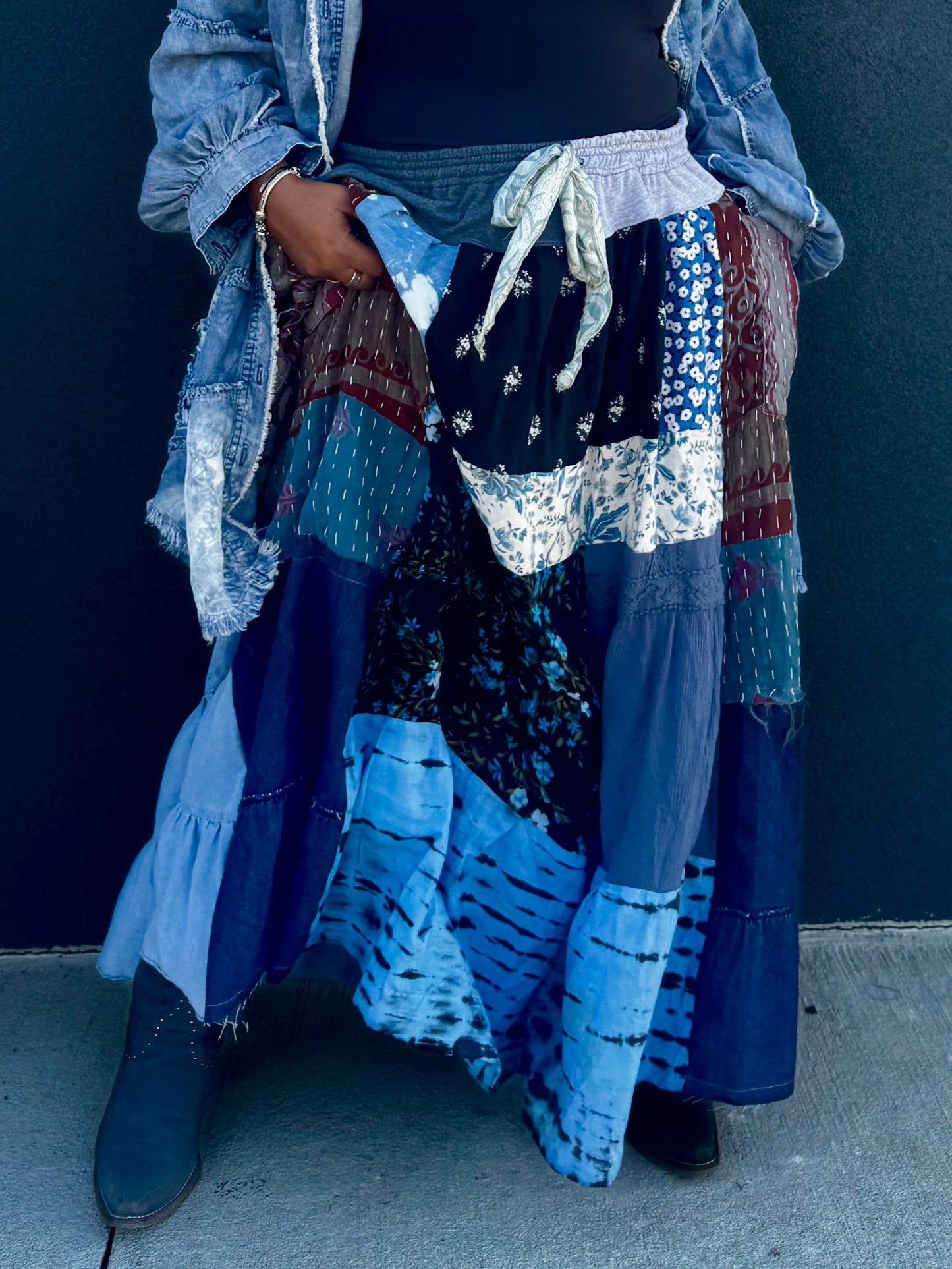 Extra Large- 5XL Denim Luxury Sweatskirt