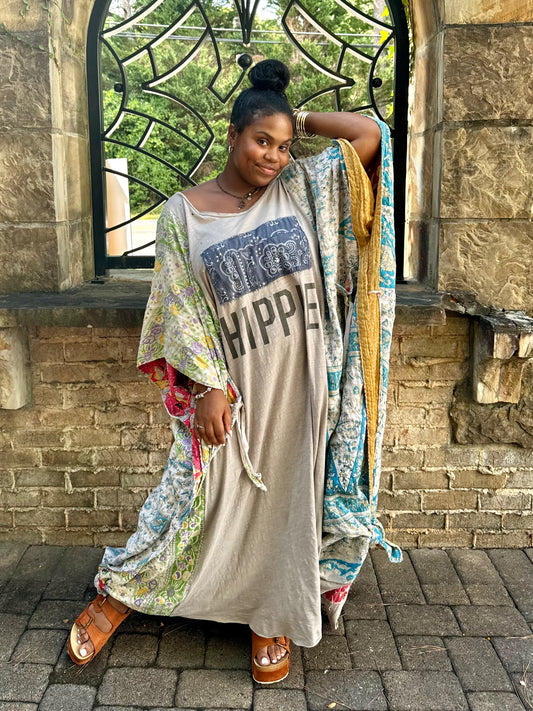 Large-4XL Hippie Maxi Dress