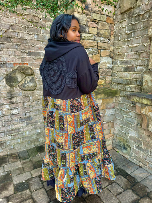 Small-3XL Upcycled Rose Duster