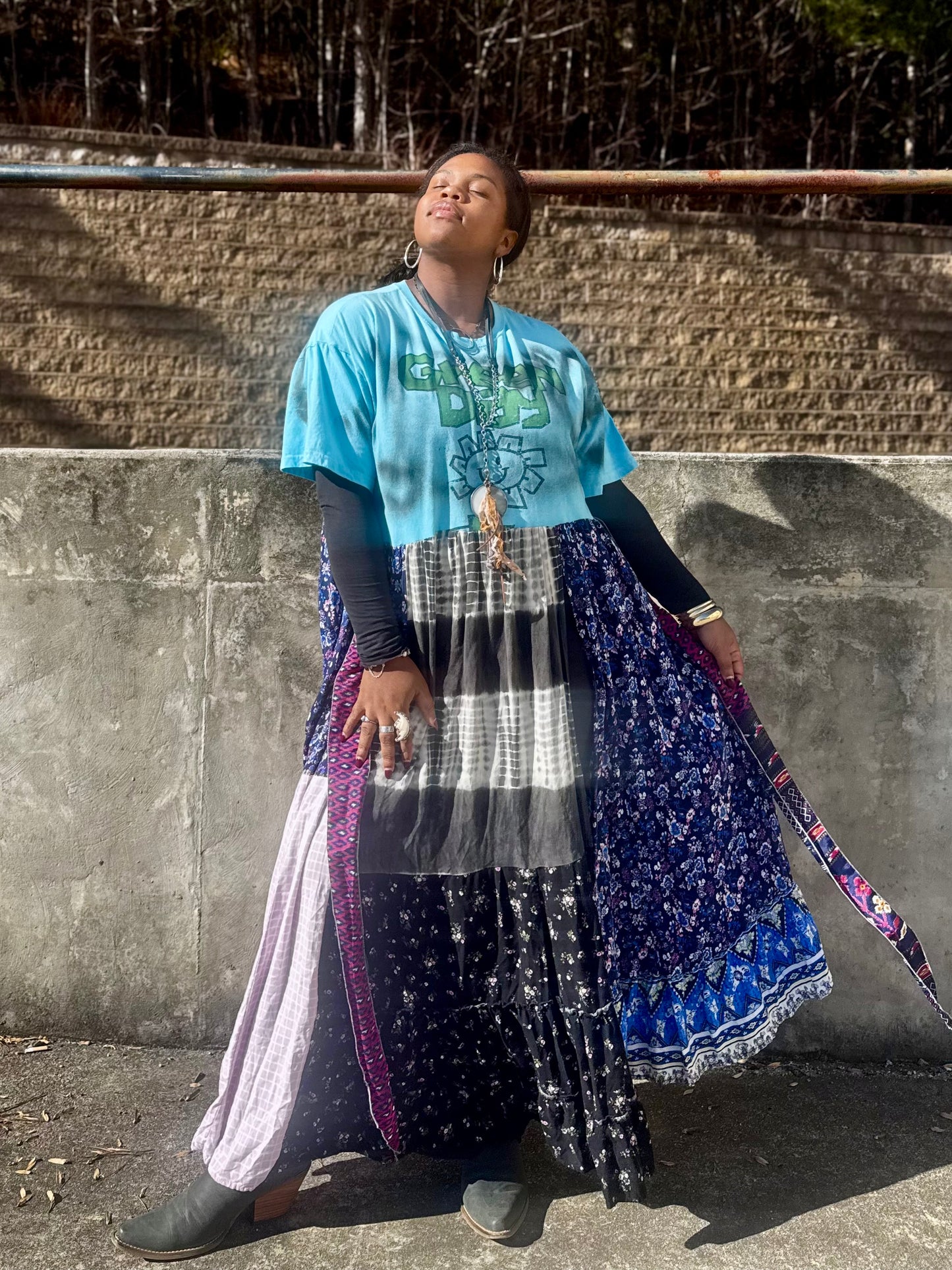 Small-Extra Large Green Day Maxi Tee