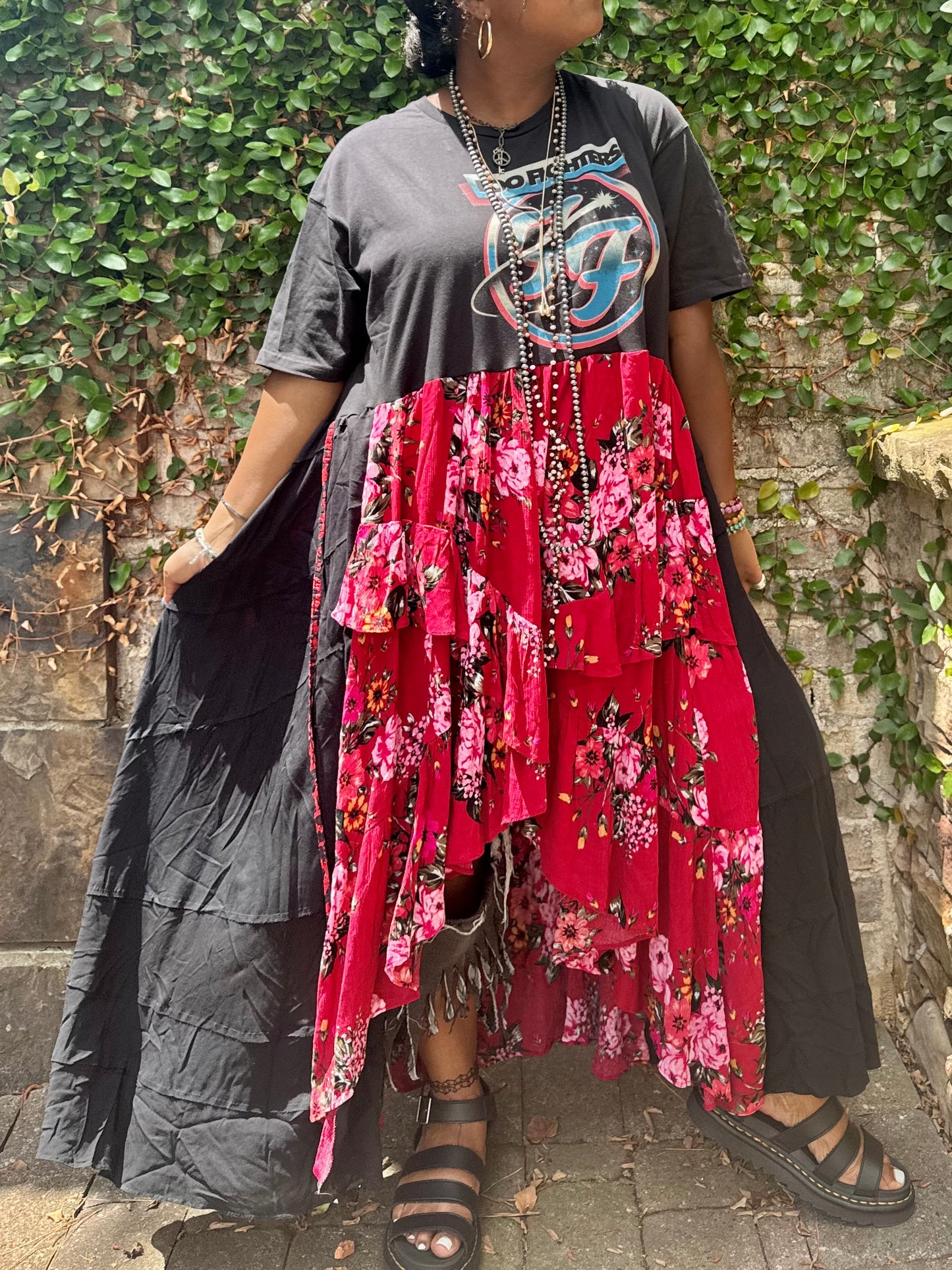 Medium-2XL Foo Fighters Maxi Dress