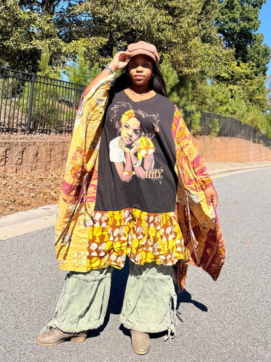 Large-4XL Lauryn Hill Kaftan Maxi Dress