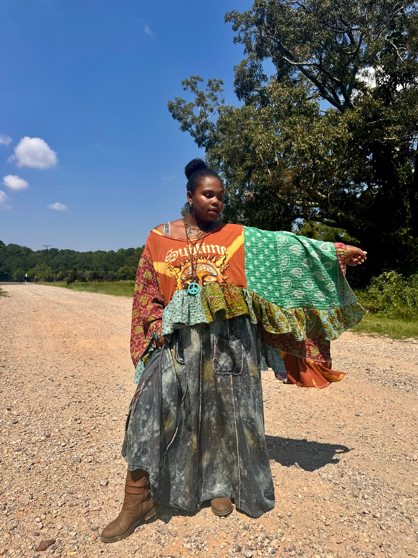 Medium-5XL Sublime Kaftan Poncho