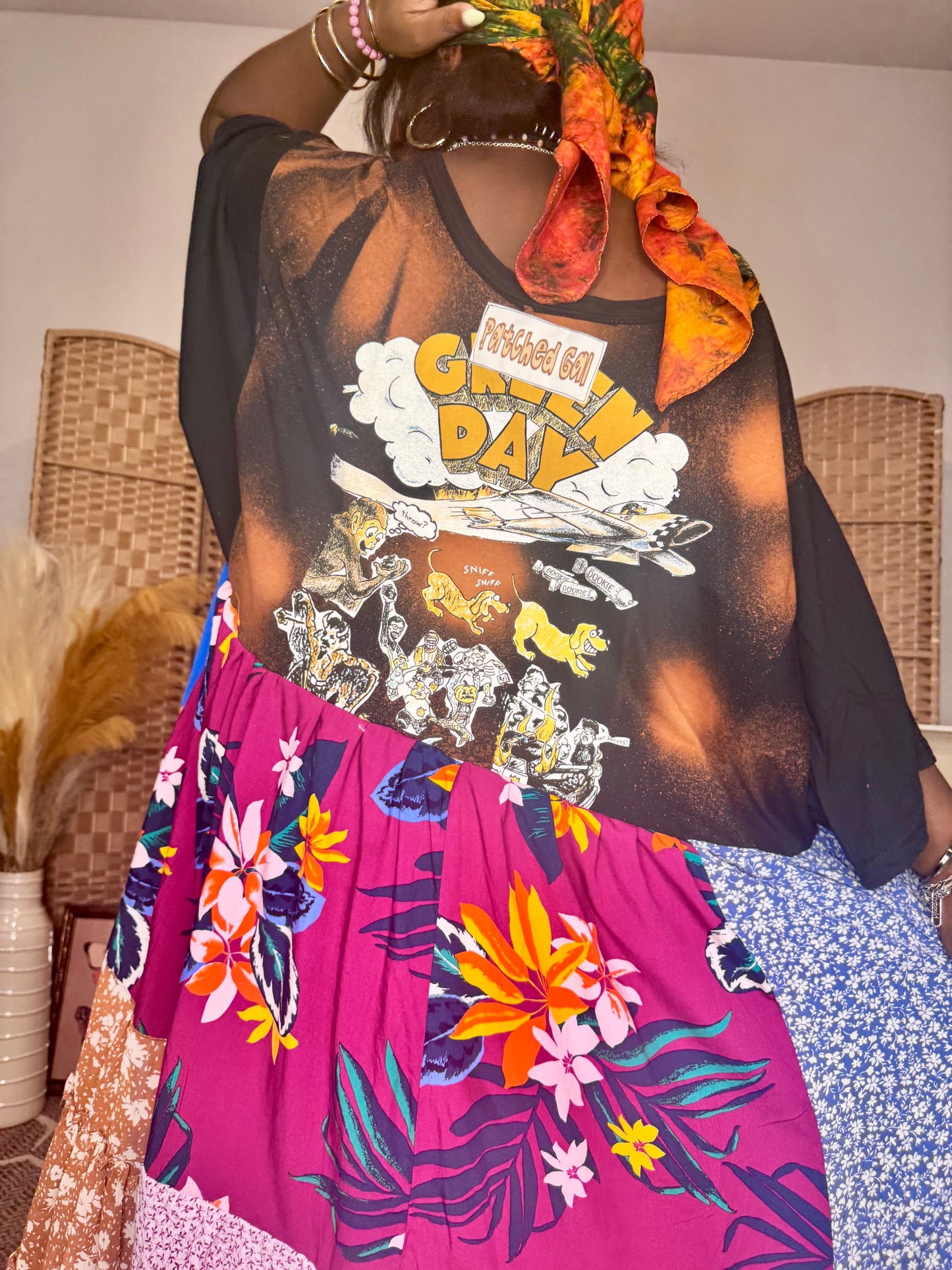 Small-2XL Green Day High Low Swing Tee