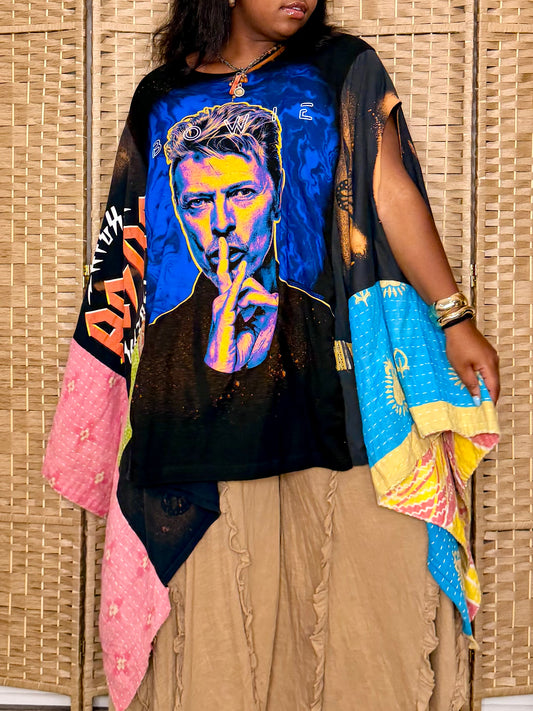 Large-5XL Bowie/ACDC/Peace Trio Tee