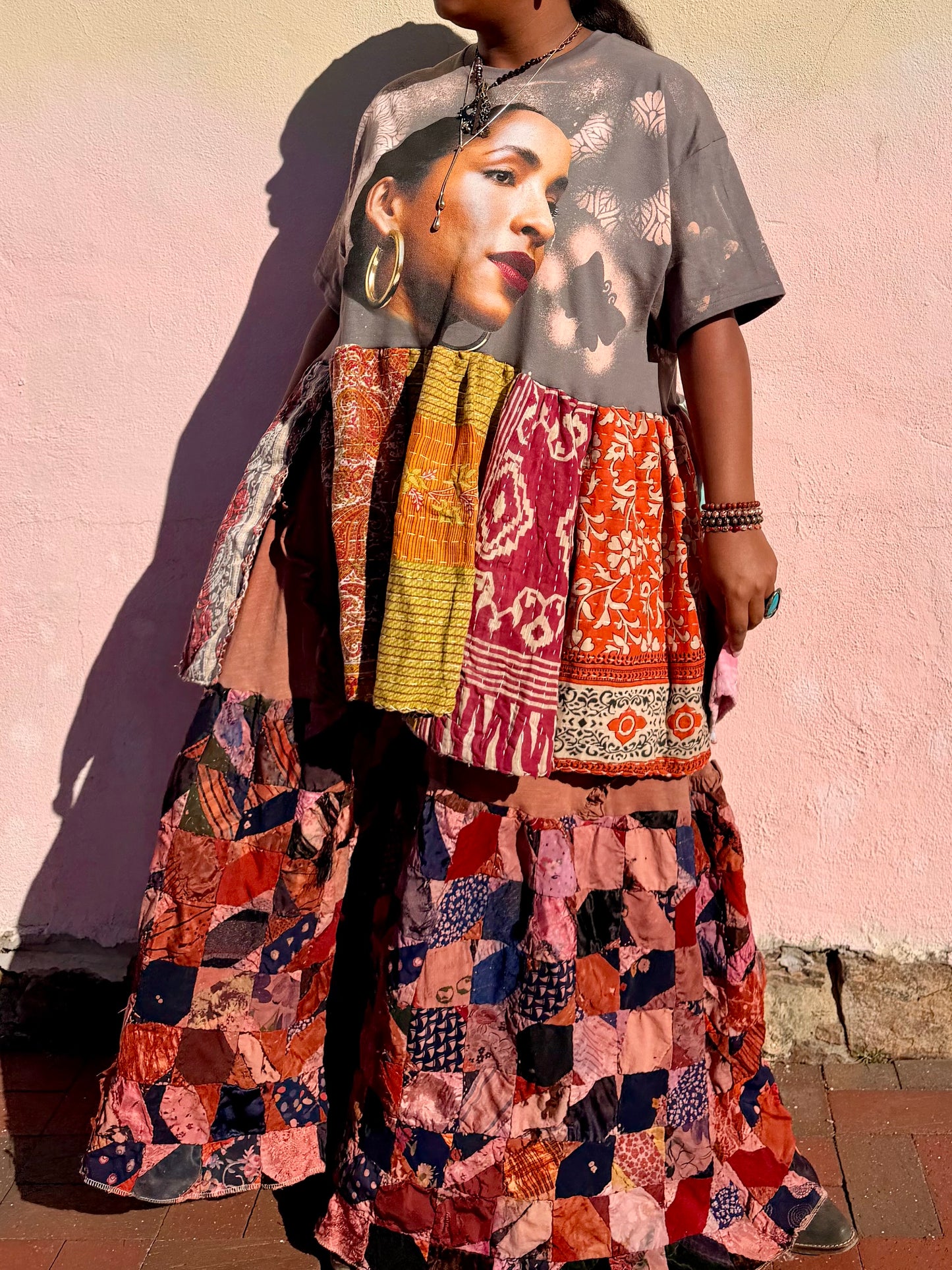 Large-3XL Sade Midi Tee