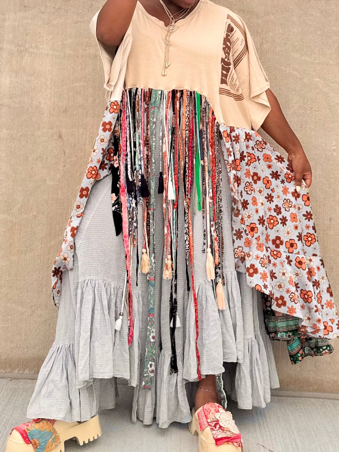 Medium-2XL Chris Stapleton Fringe Maxi Tee