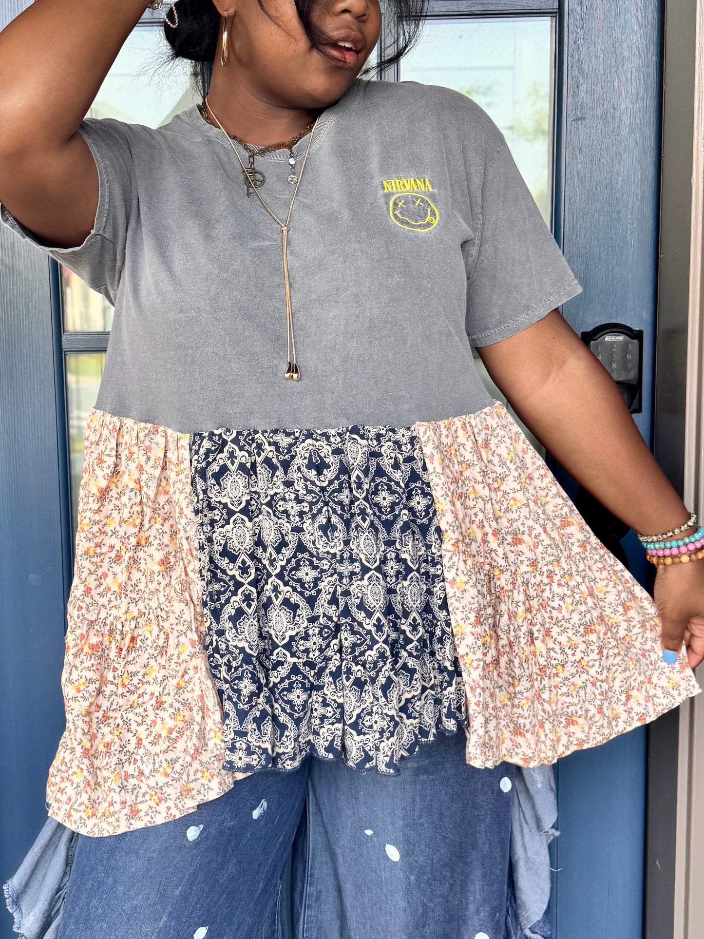 XXS-Large Nirvana Midi Tee