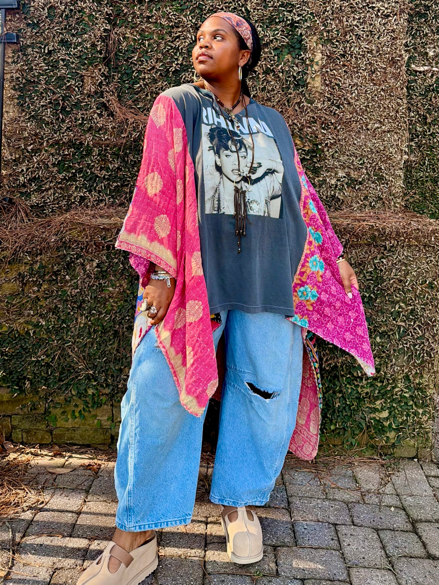 Small-3XL Rihanna Kimono Tee