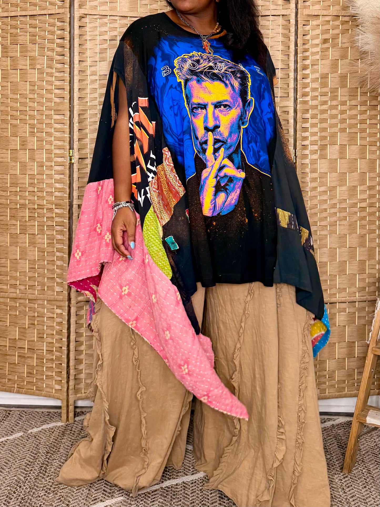 Large-5XL Bowie/ACDC/Peace Trio Tee