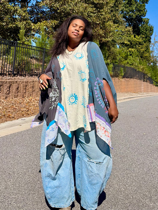 Small-2XL Joan Jett Poncho Tee